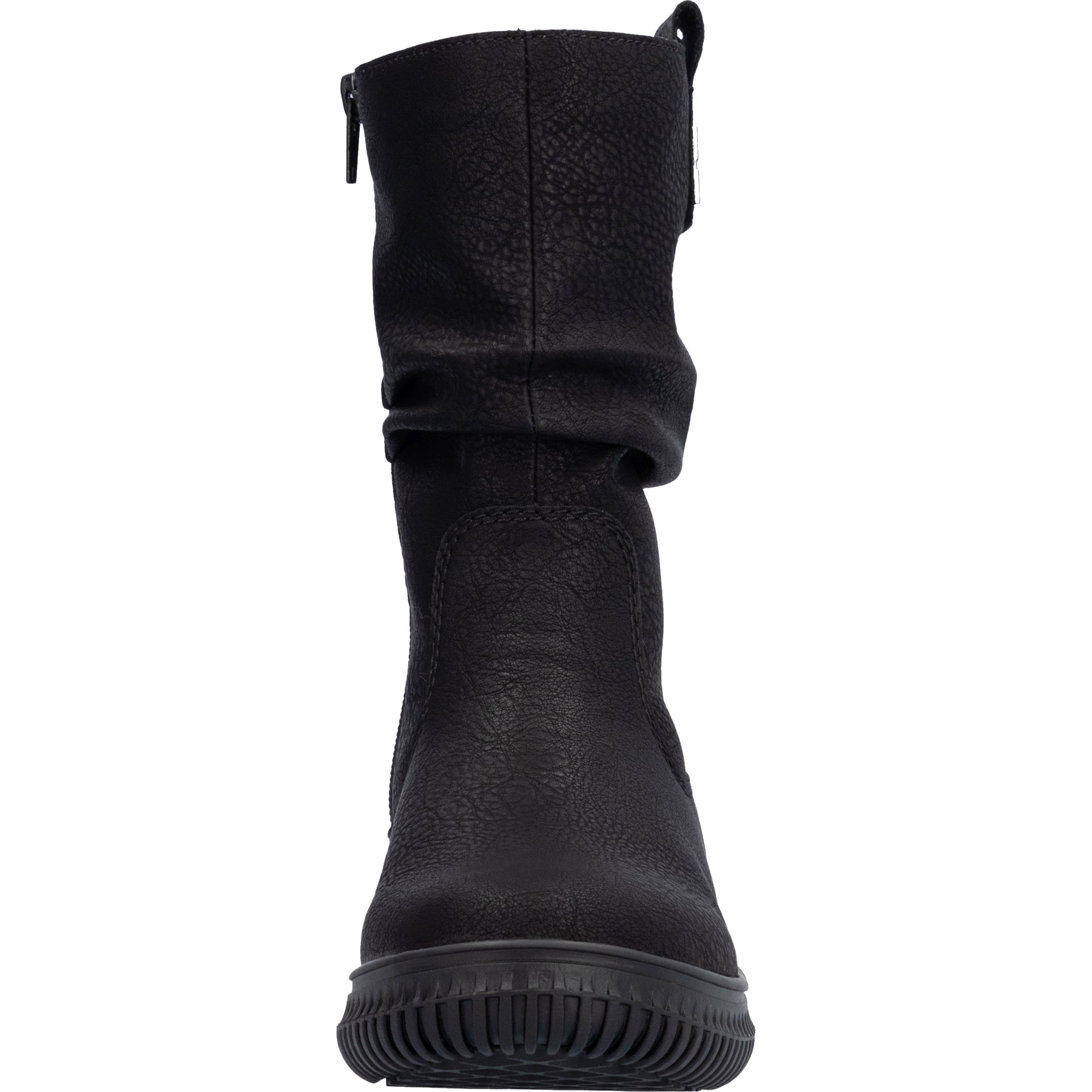 RIEKER Aulinukai moterims, Juoda, Ladies mid height boots 8