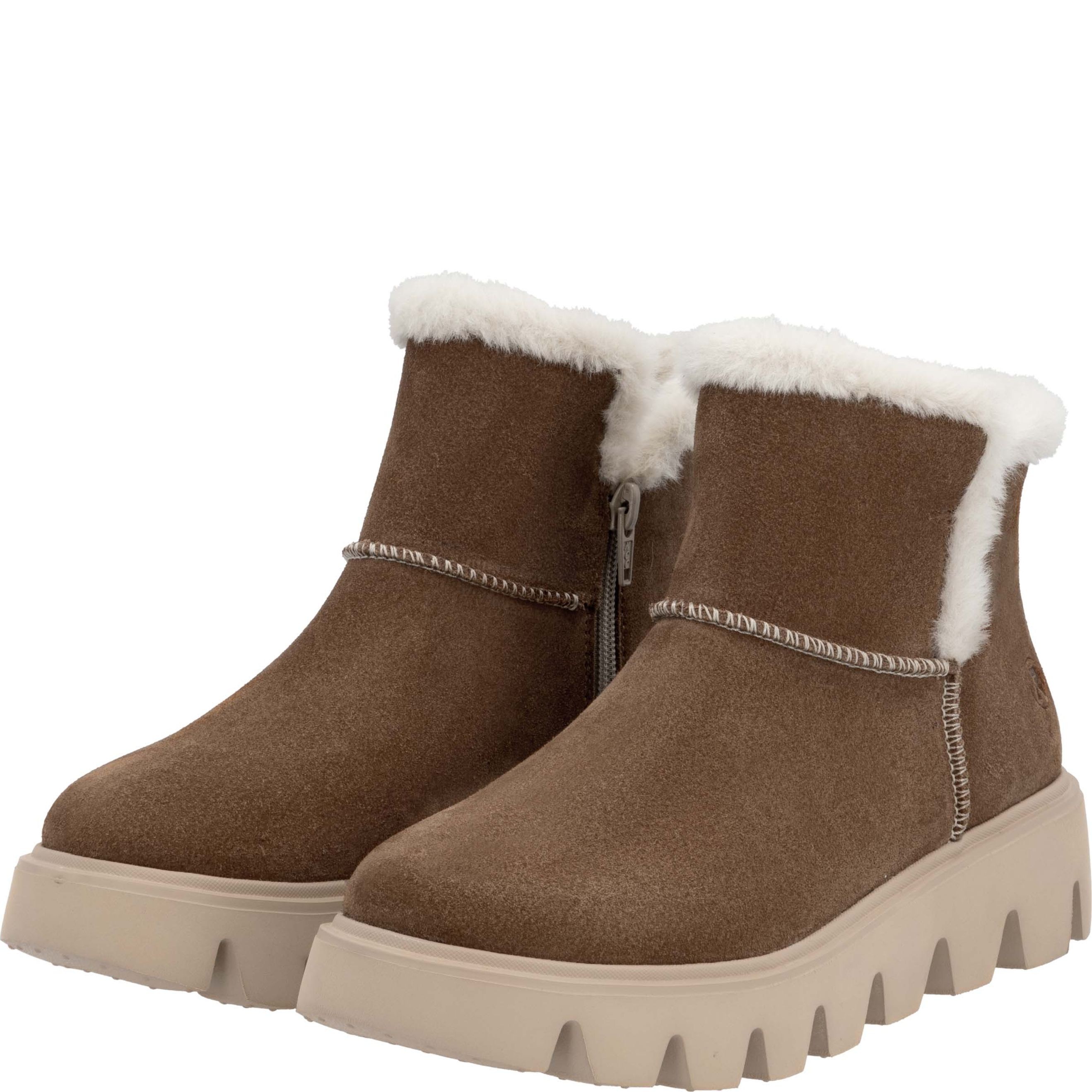 RIEKER EVOLUTION Aulinukai moterims, Ruda, Ladies mid height boots 9