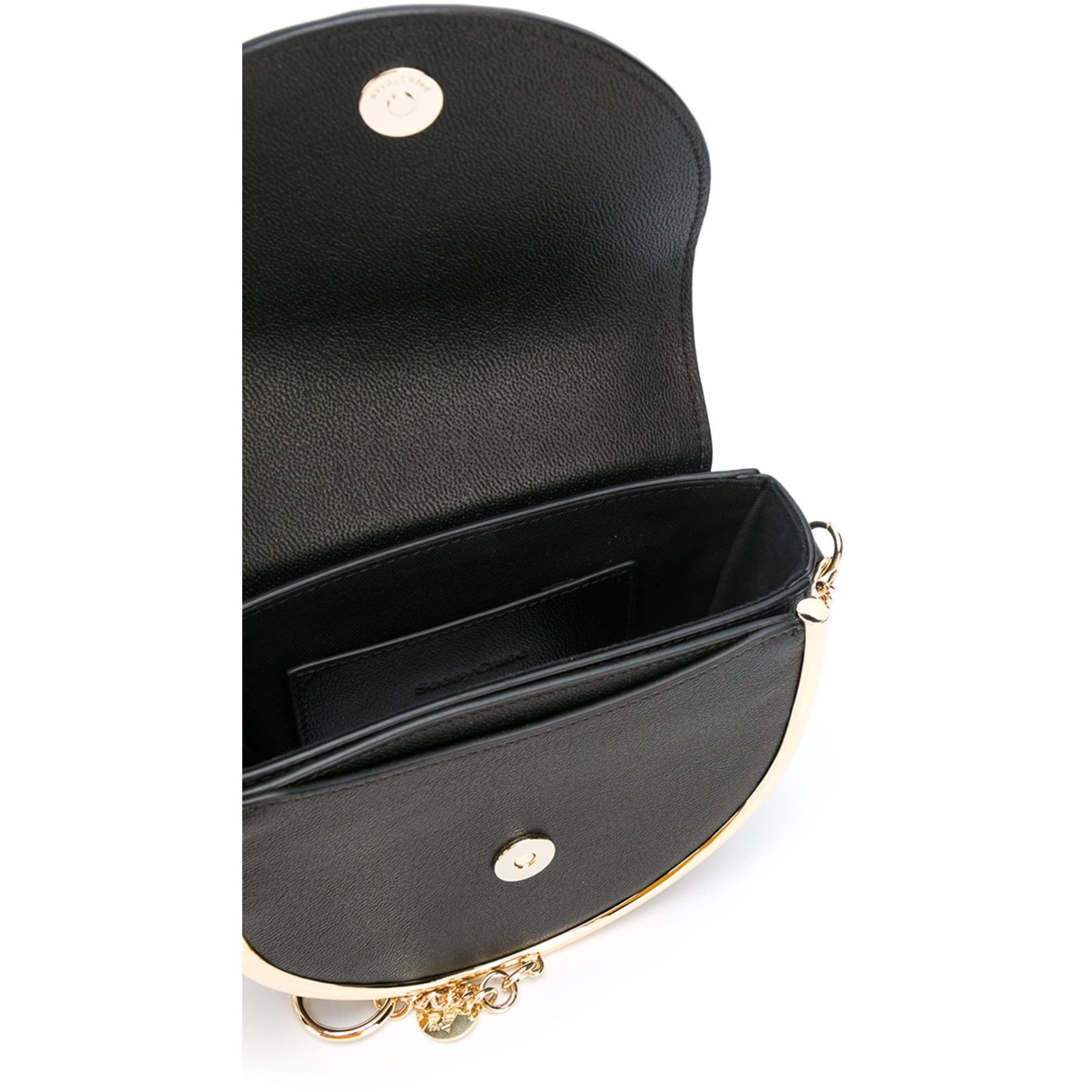 SEE BY CHLOE Rankinė per petį moterims, Juoda, Mara evening clutch 4