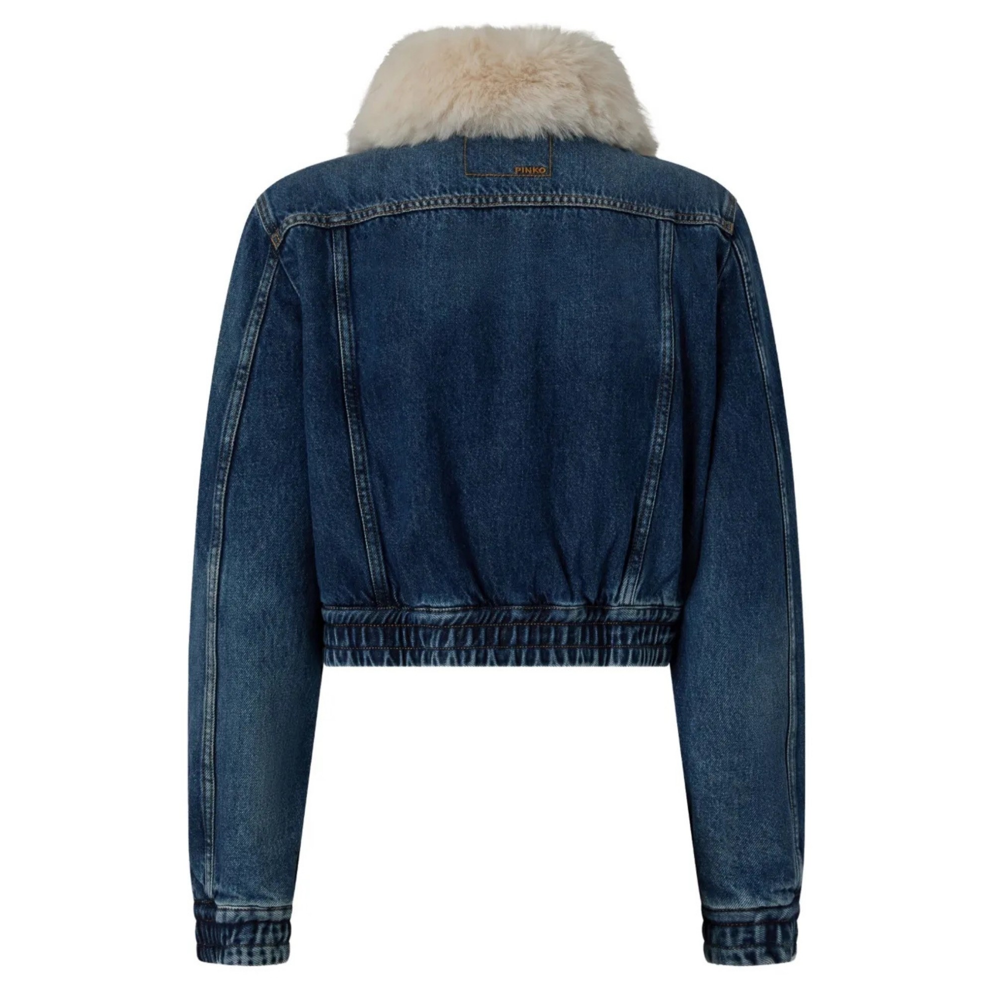 PINKO Džinsinis švarkas moterims, Mėlyna, Beato bomber 2