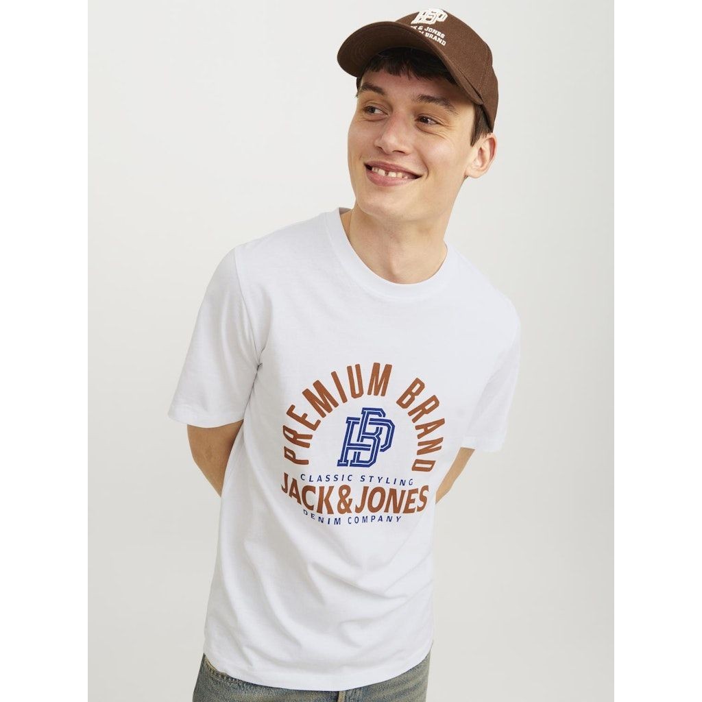 JACK & JONES Marškinėliai vyrams, Balta, JPRSTAR TEE SS CREW 7
