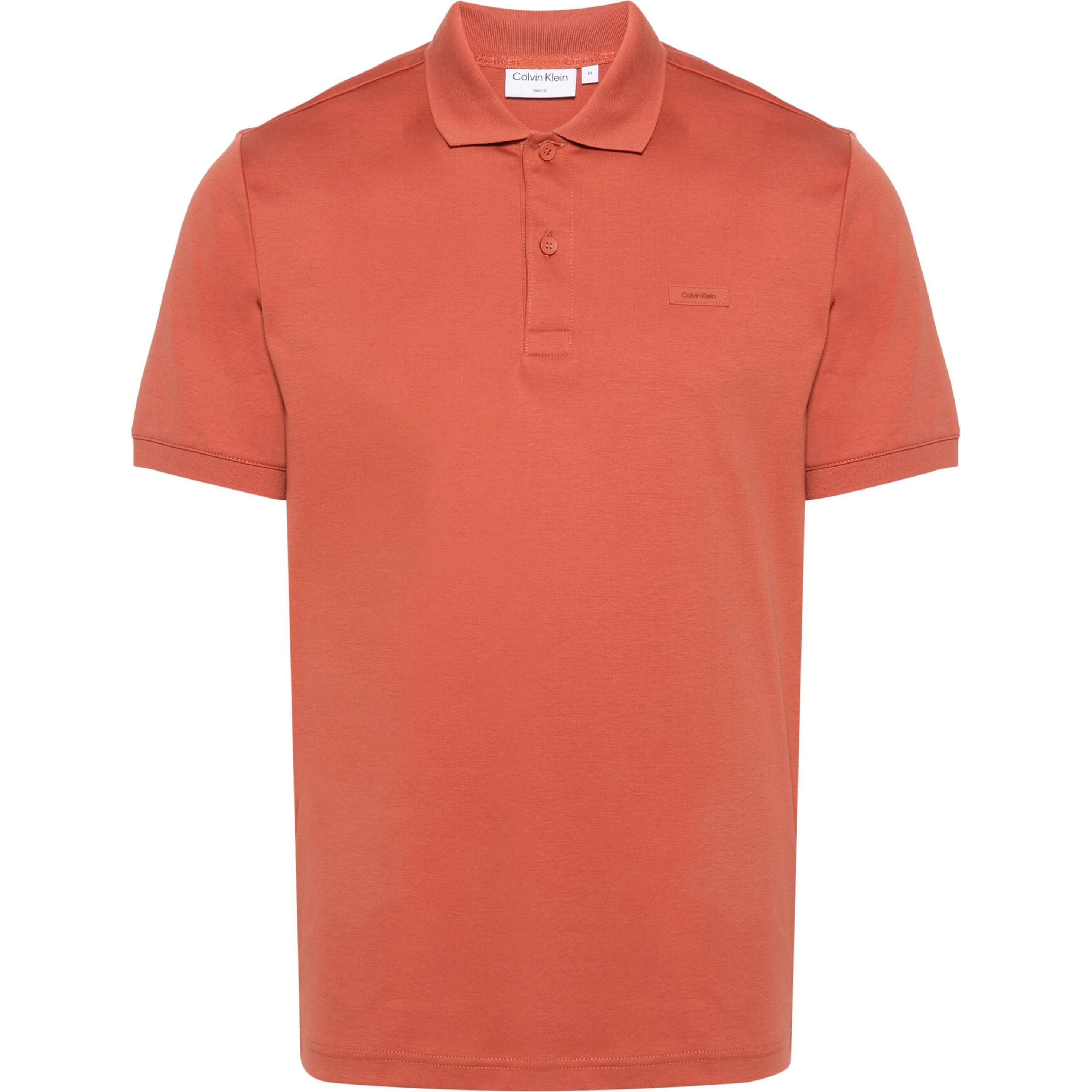 CALVIN KLEIN Polo marškiniai trumpos rank. vyrams, Rožinė, S/s polo 1