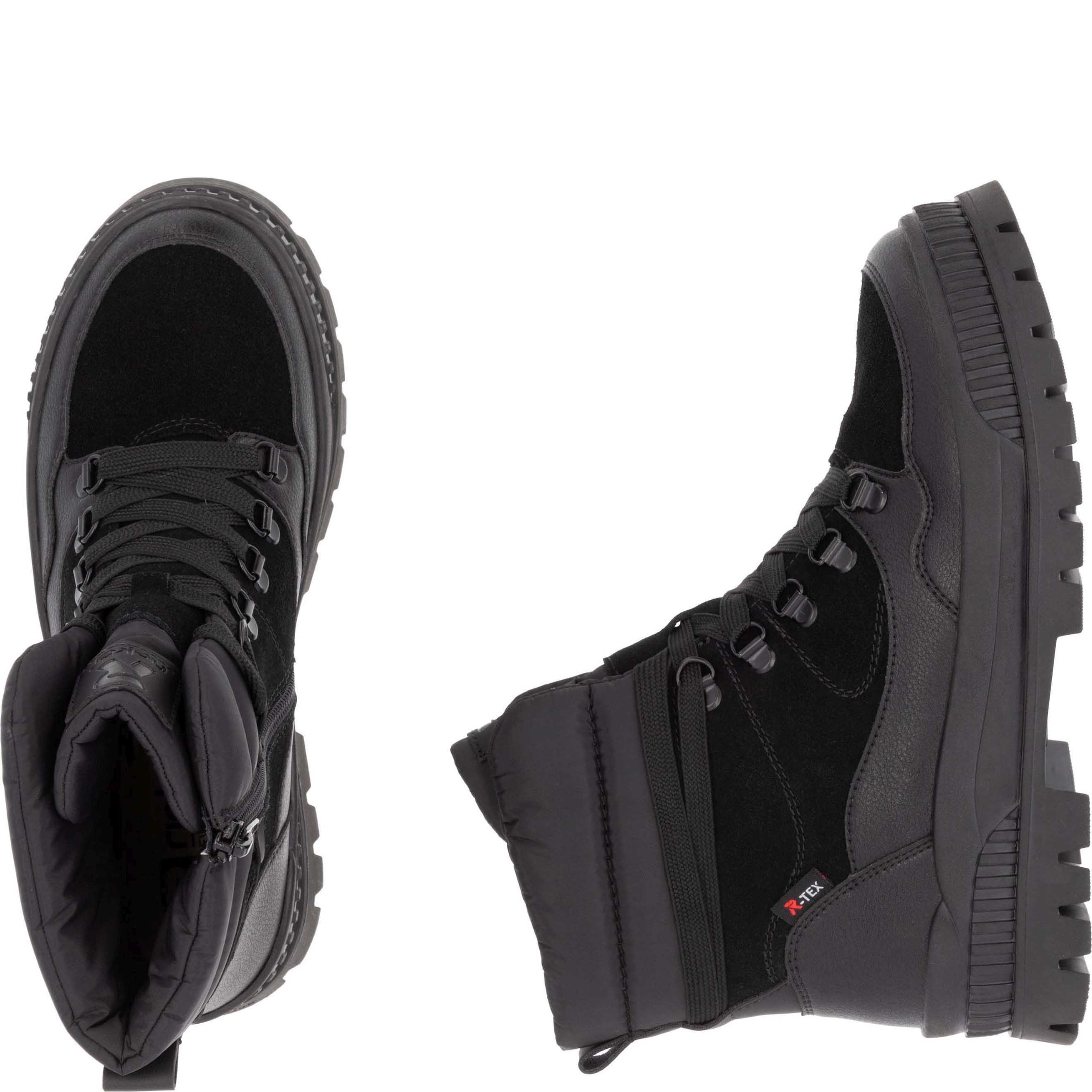 RIEKER EVOLUTION Aulinukai moterims, Juoda, Ladies mid height boots 10