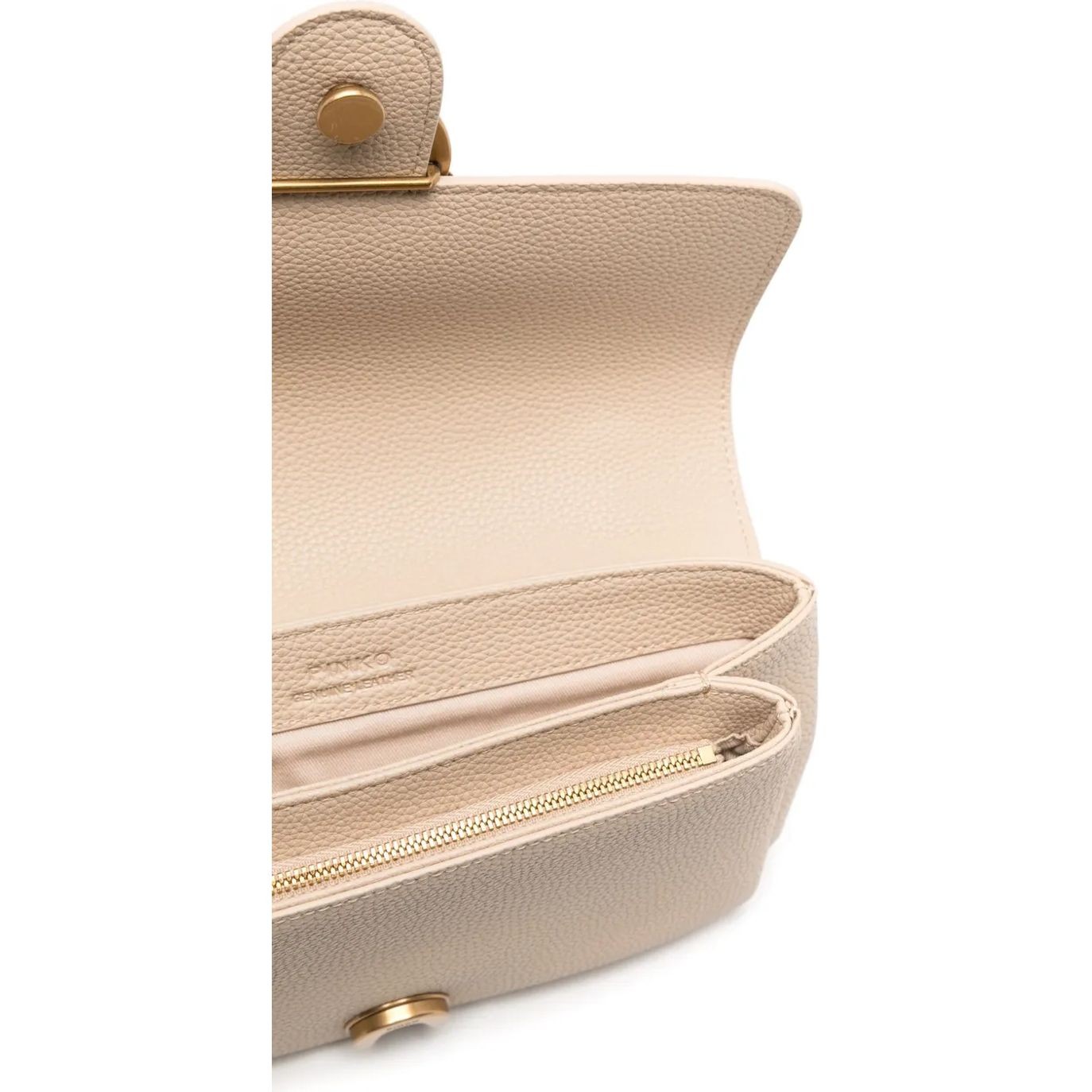 PINKO Rankinė per petį moterims, Smėlio, Love one shoulder bags 4
