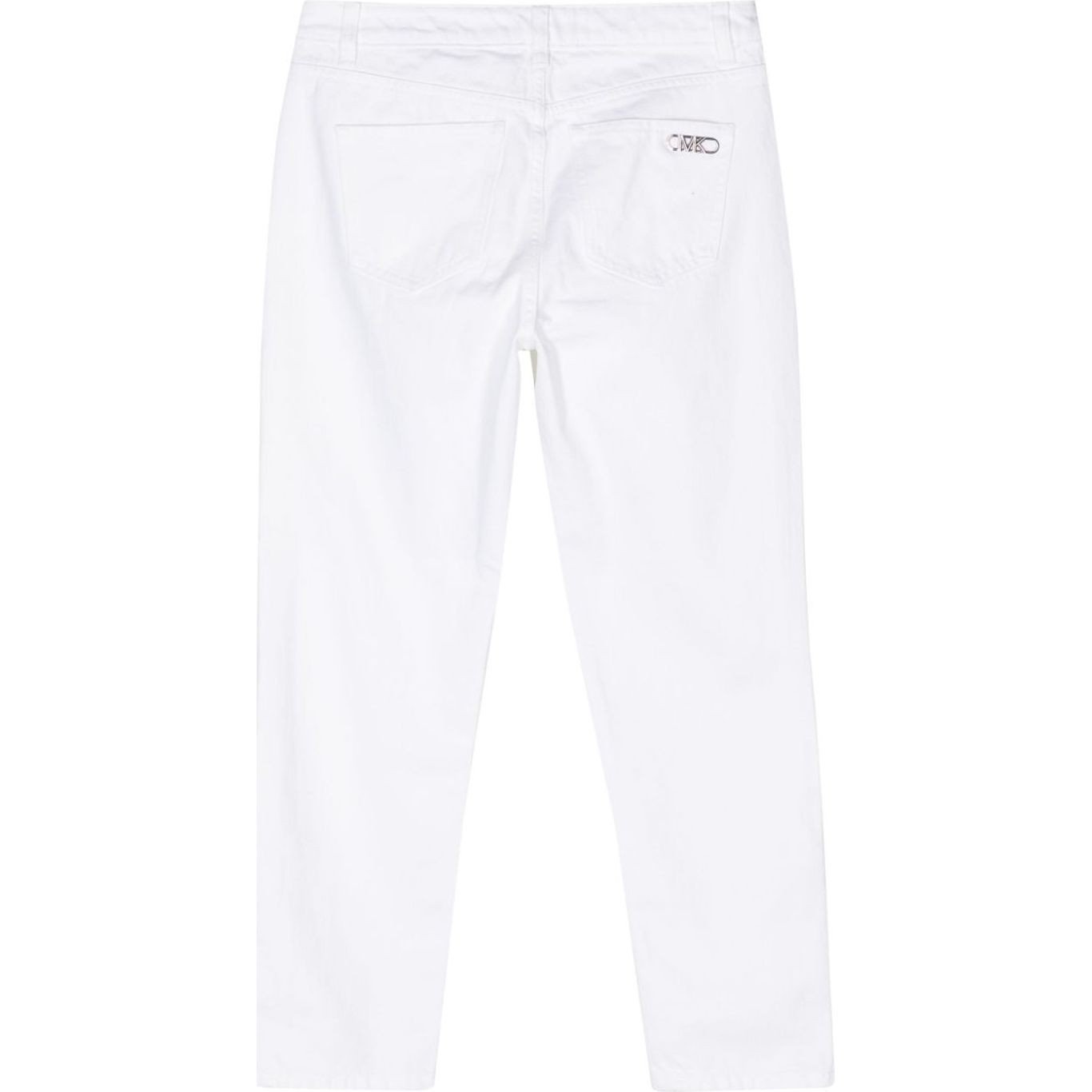 MICHAEL KORS Tiesūs džinsai moterims, Balta, Side slit jeans 2
