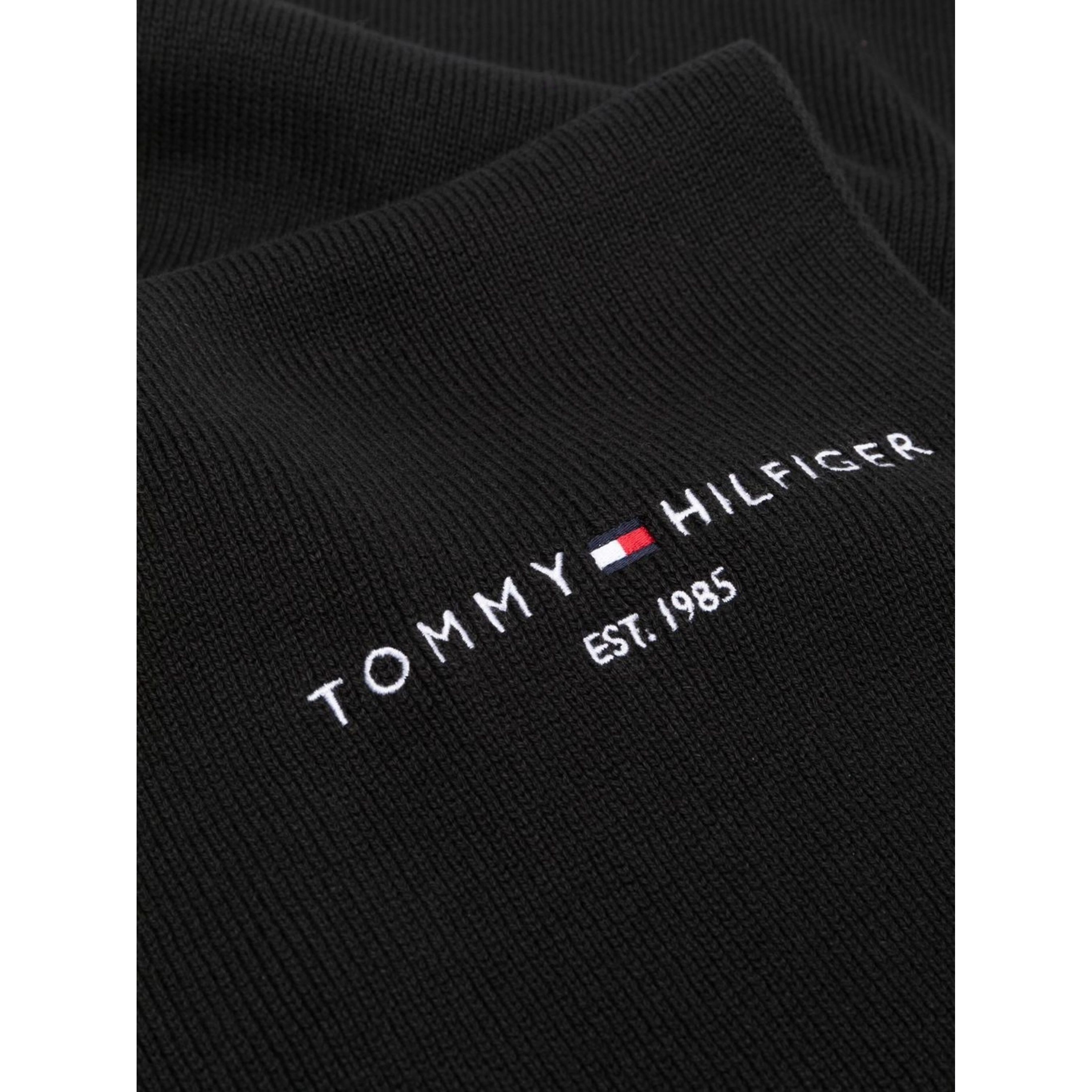 TOMMY HILFIGER Šalikas vyrams, Juoda, HORIZON FLAT KNIT SCARF 2