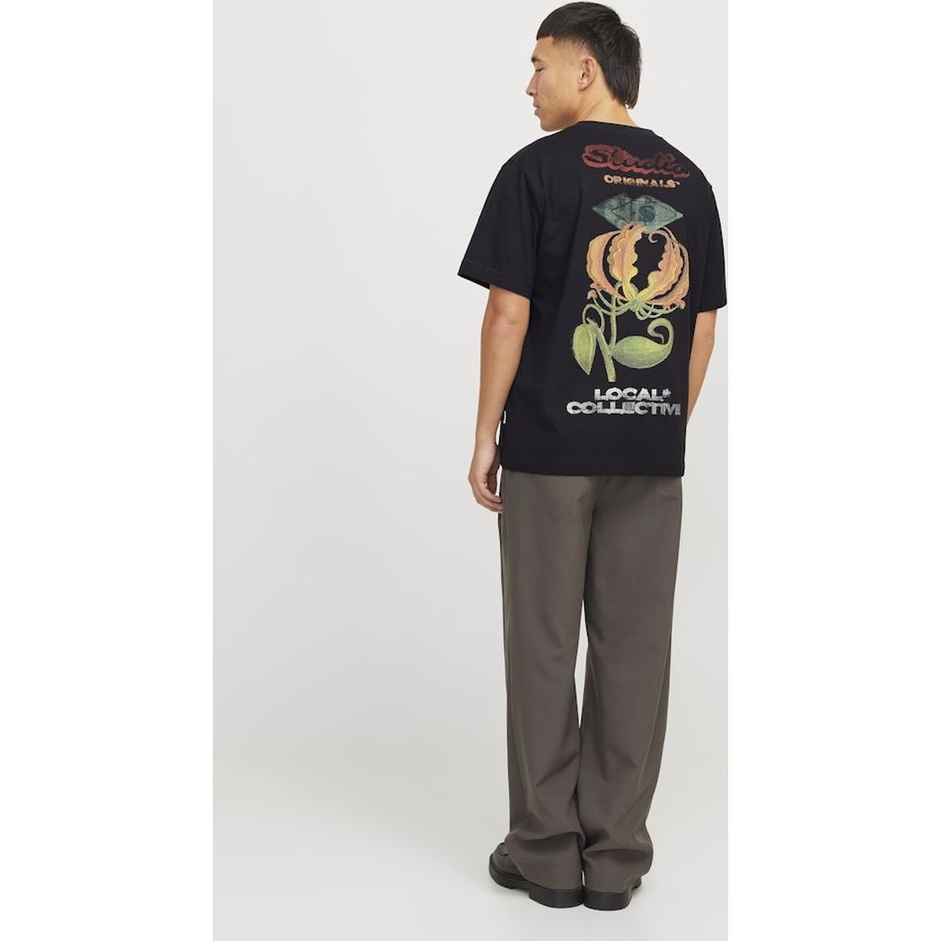 JACK & JONES Marškinėliai vyrams, Juoda, Retiro back tee 5