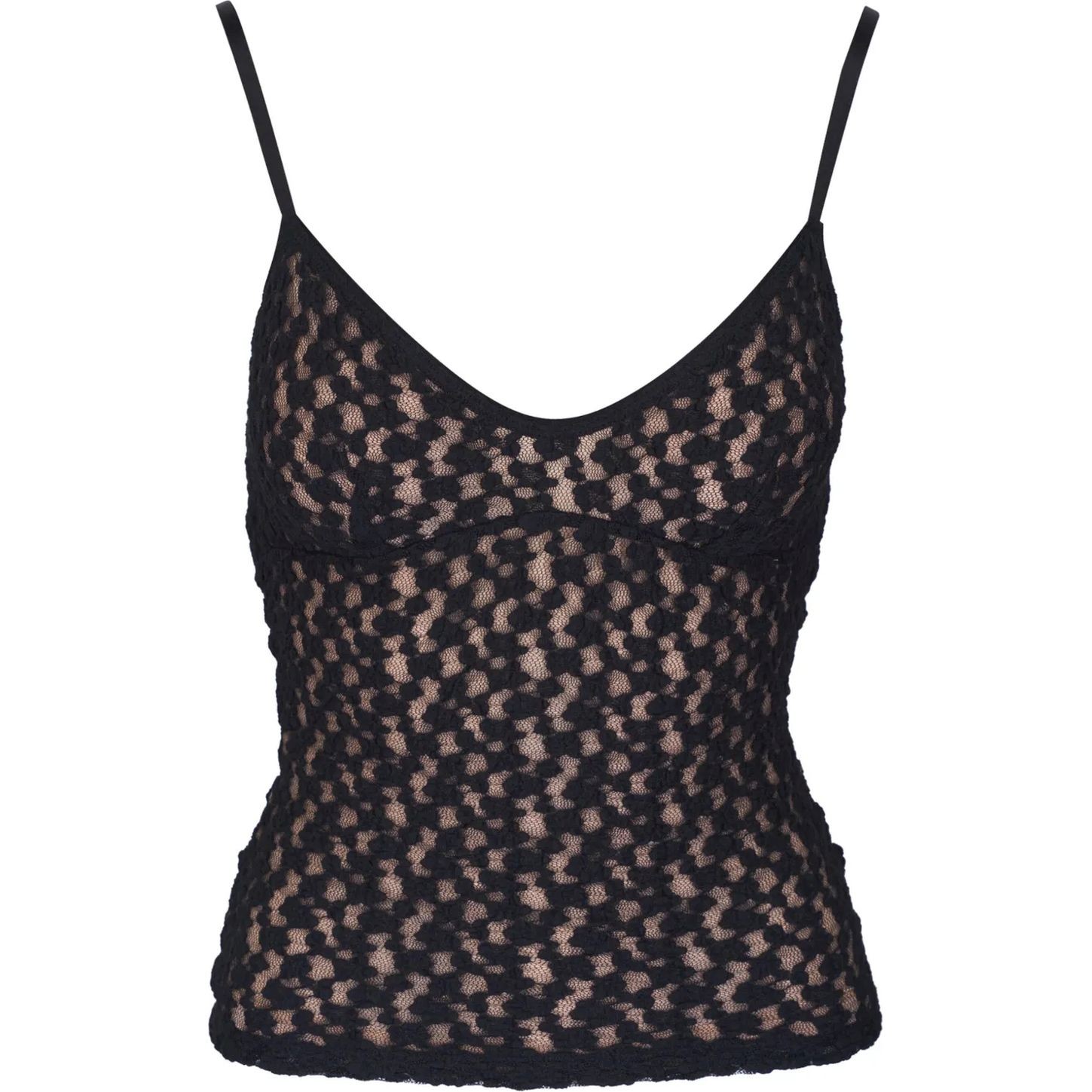 VINCE Marškiniai be rankovių moterims, Juoda, Floral smocked cami 1