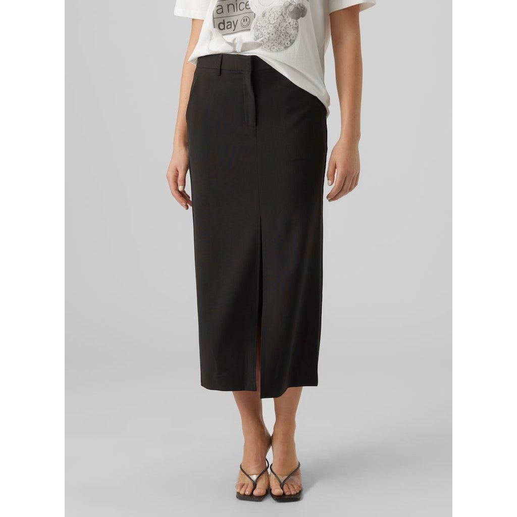 VERO MODA Maxi sijonas moterims, Juoda, VMTROIAN LACEY LONG 2