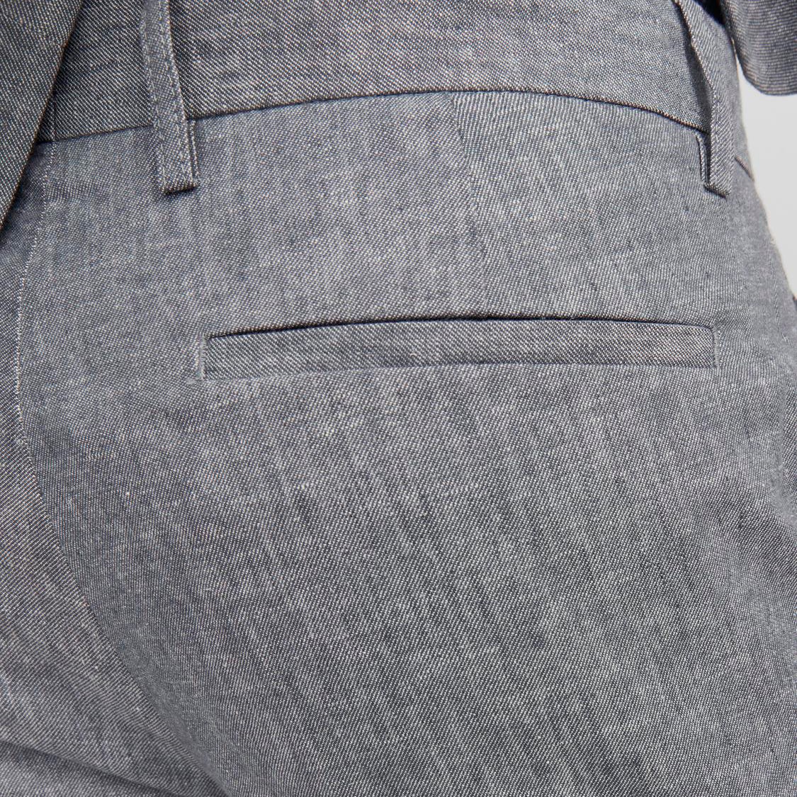 JACK & JONES Kelnės vyrams, Pilka, JPRRIVIERA LINEN TROUS 4