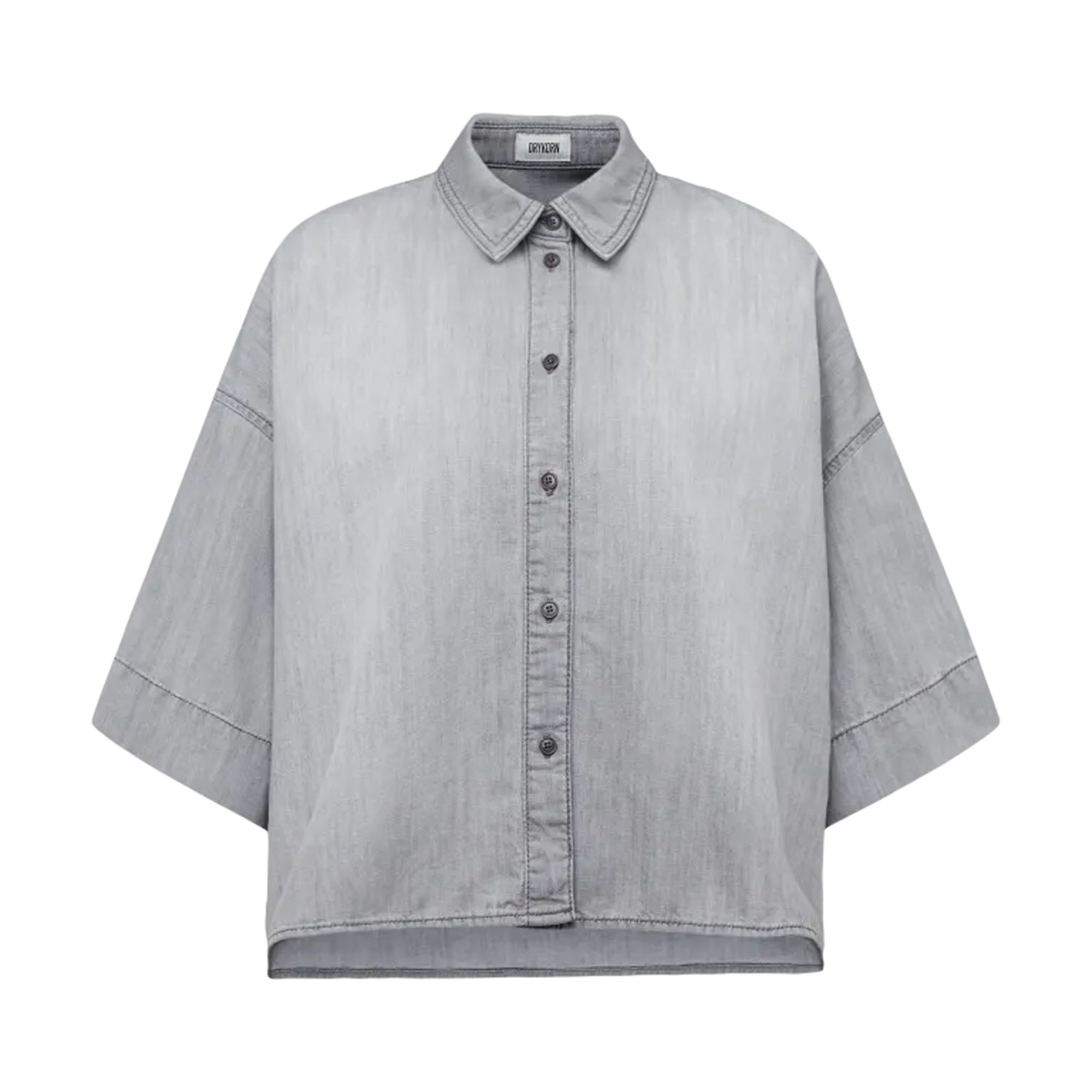 DRYKORN Marškiniai trump. rankovėmis moterims, Pilka, Shirts