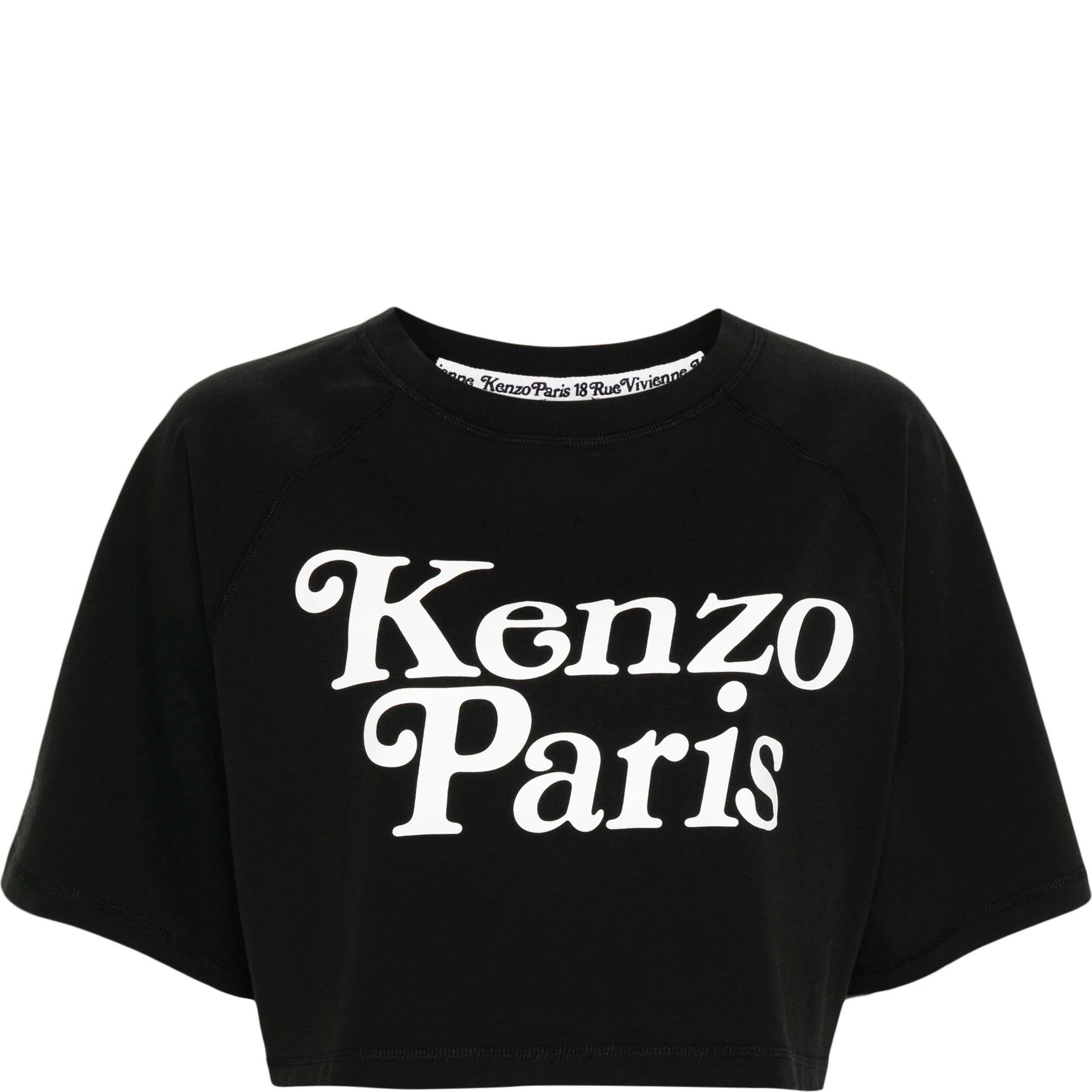 KENZO Trumpinti marškinėliai moterims, Juoda, Kenzo by verdy boxy tee