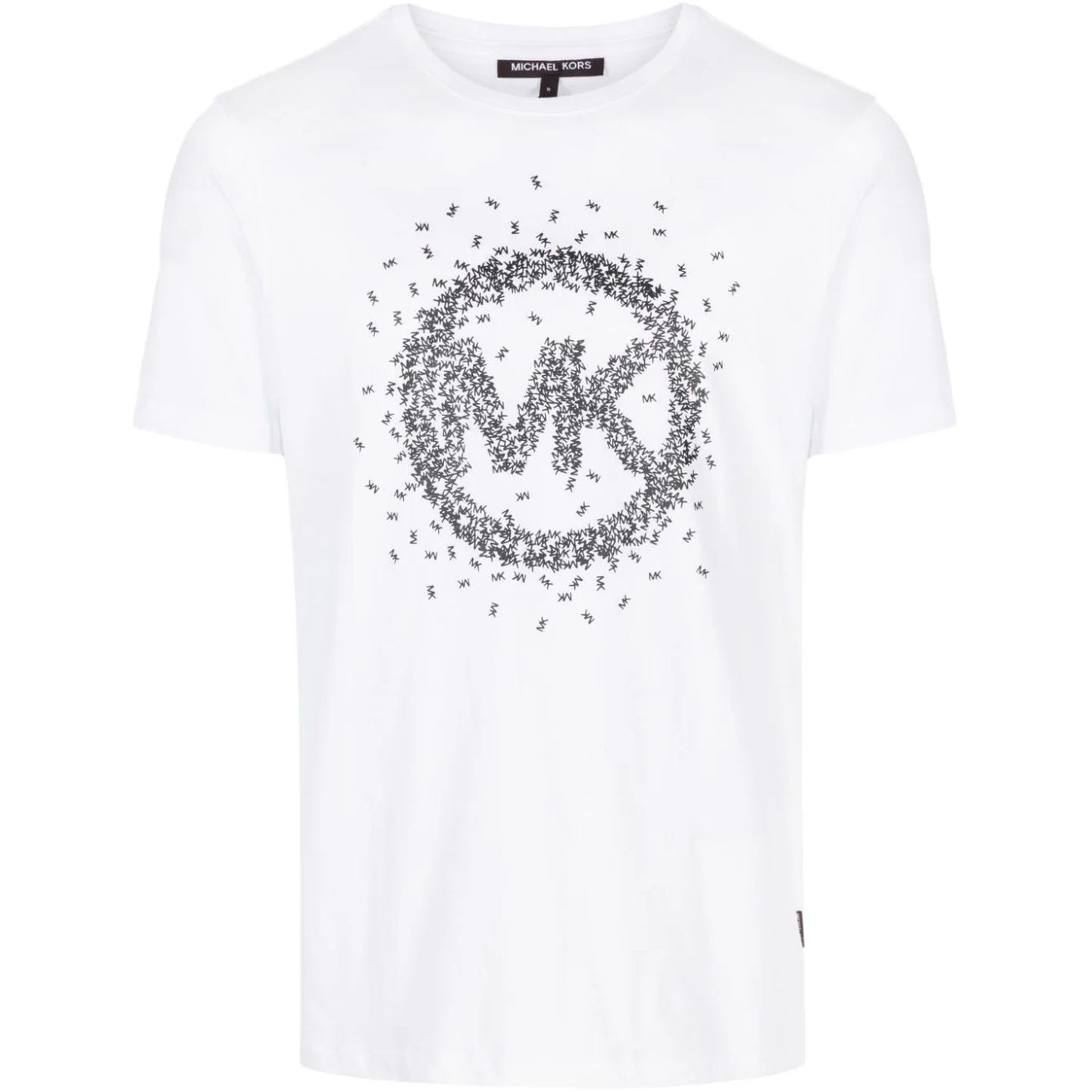 MICHAEL KORS Marškinėliai trump. rankovėmis vyrams, Balta, Scattered mk 1