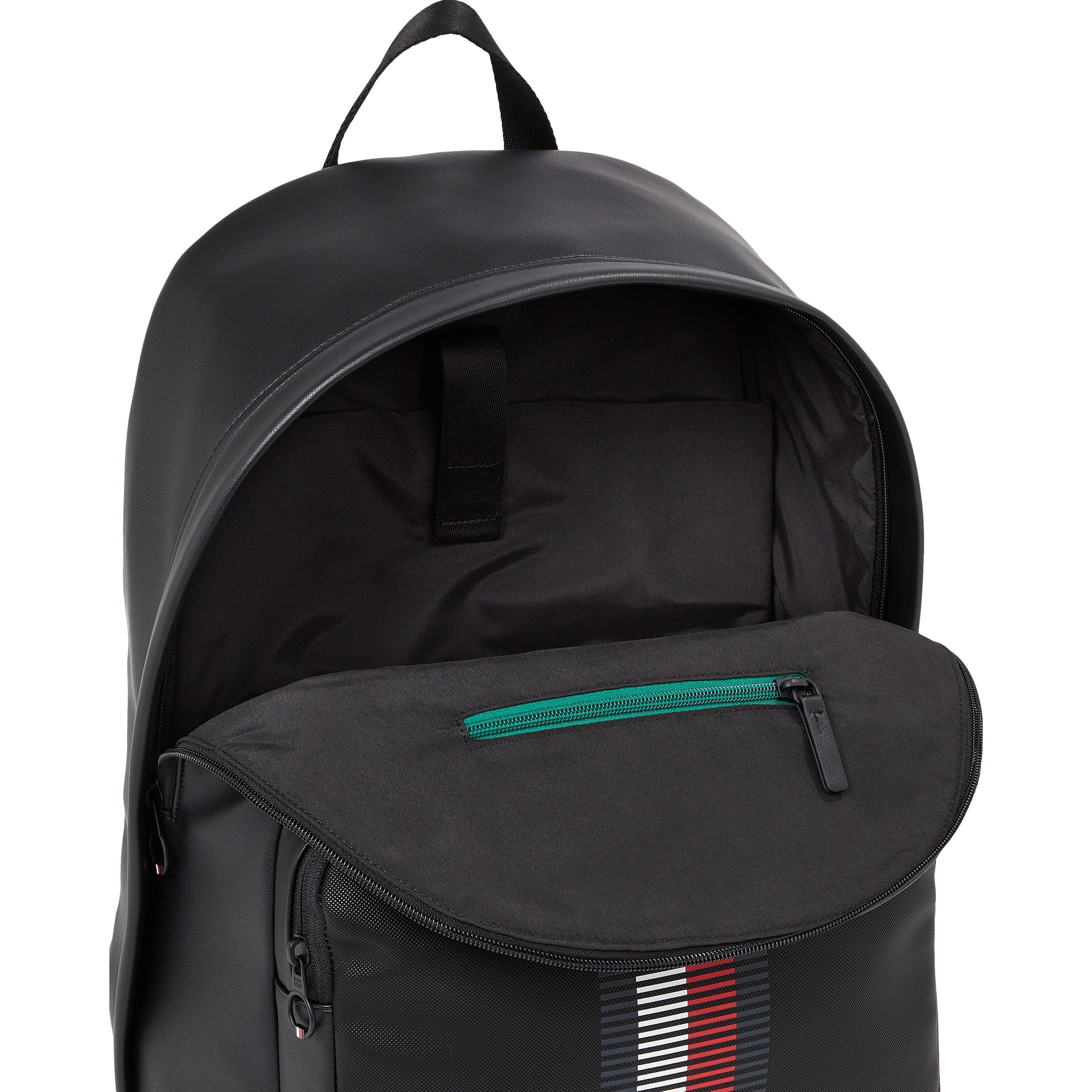 TOMMY HILFIGER Kuprinė vyrams, Juoda, Foundation pque backpack 5