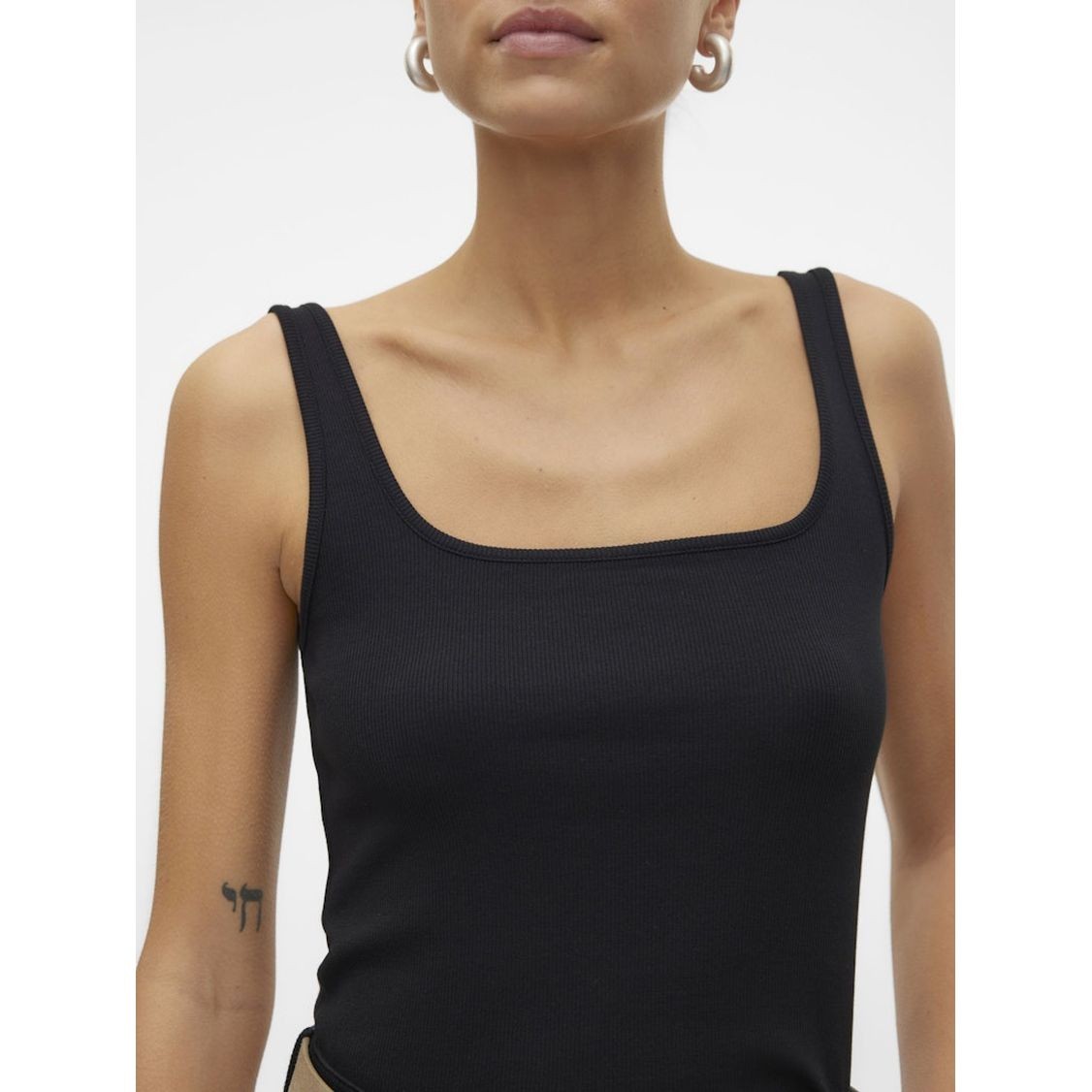 VERO MODA Marškinėliai moterims, Juoda, Vmchloe t-shirts 7