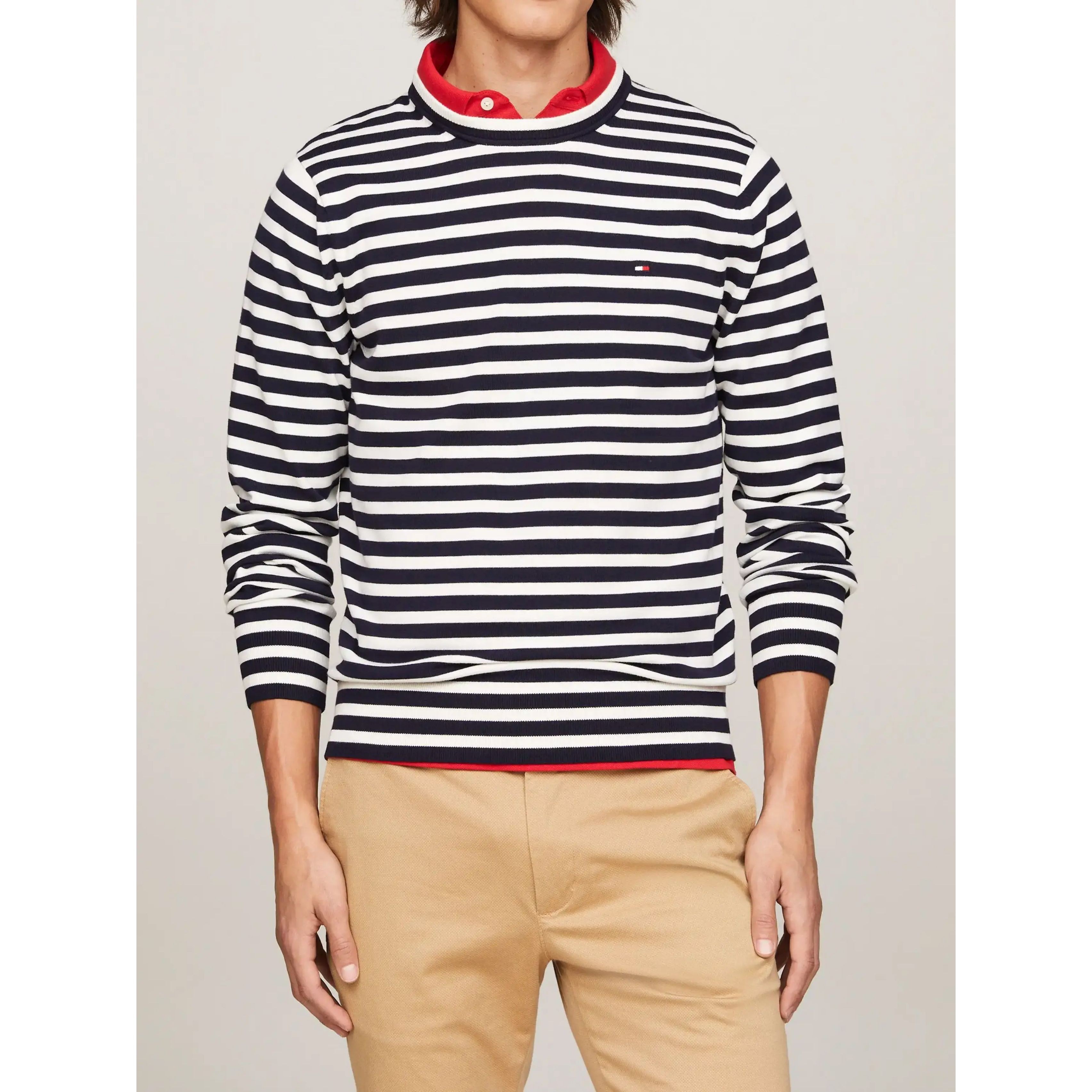 TOMMY HILFIGER Megztinis vyrams, Mėlyna, 1985 crew neck sweater 2