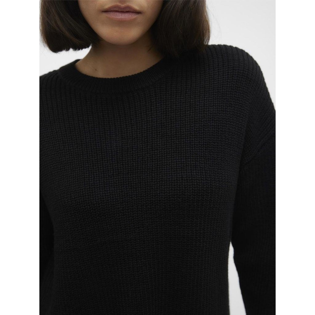 VERO MODA Megztinis moterims, Juoda, VMFABULOUS LS LO 6