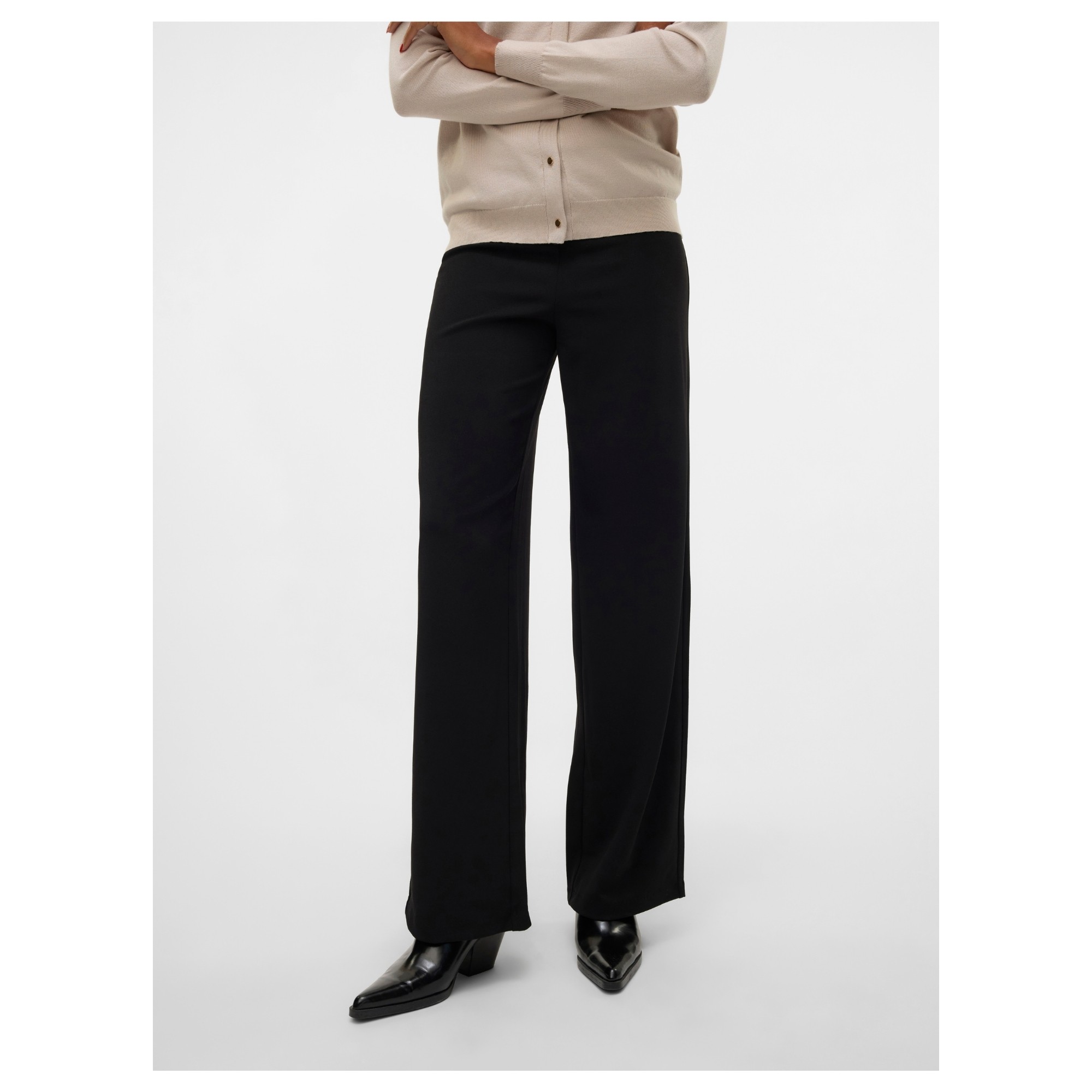 VERO MODA Formalios kelnės moterims, Juoda, Berlin wide 2