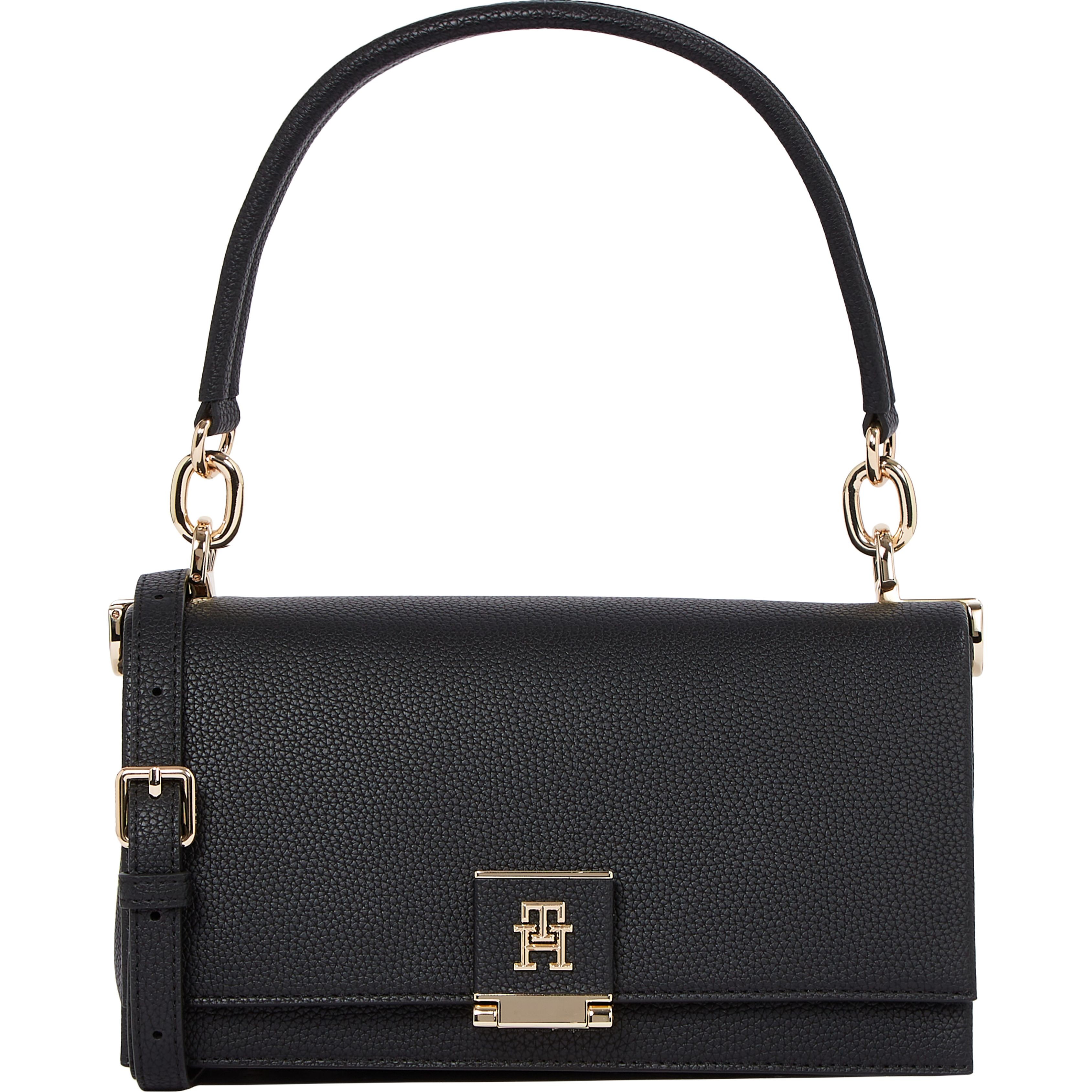 TOMMY HILFIGER Rankinė per petį moterims, Juoda, Her med crossover 1