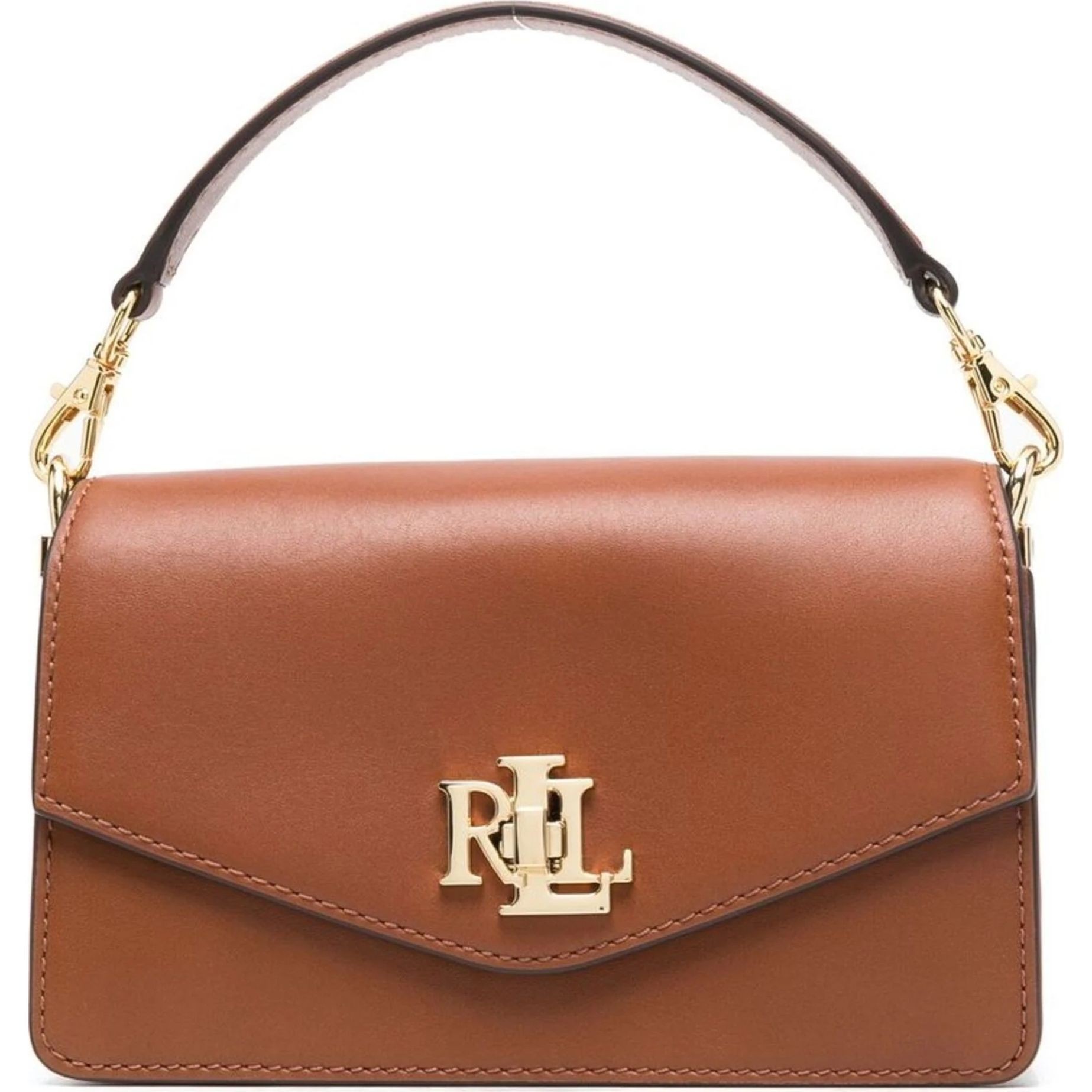 LAUREN RALPH LAUREN Rankinė per petį moterims, Ruda, Tayler 19  small crossbody 4