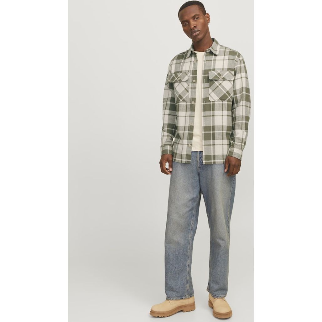 JACK & JONES Lengva striukė vyrams, Ruda, Raymond overshirt 5