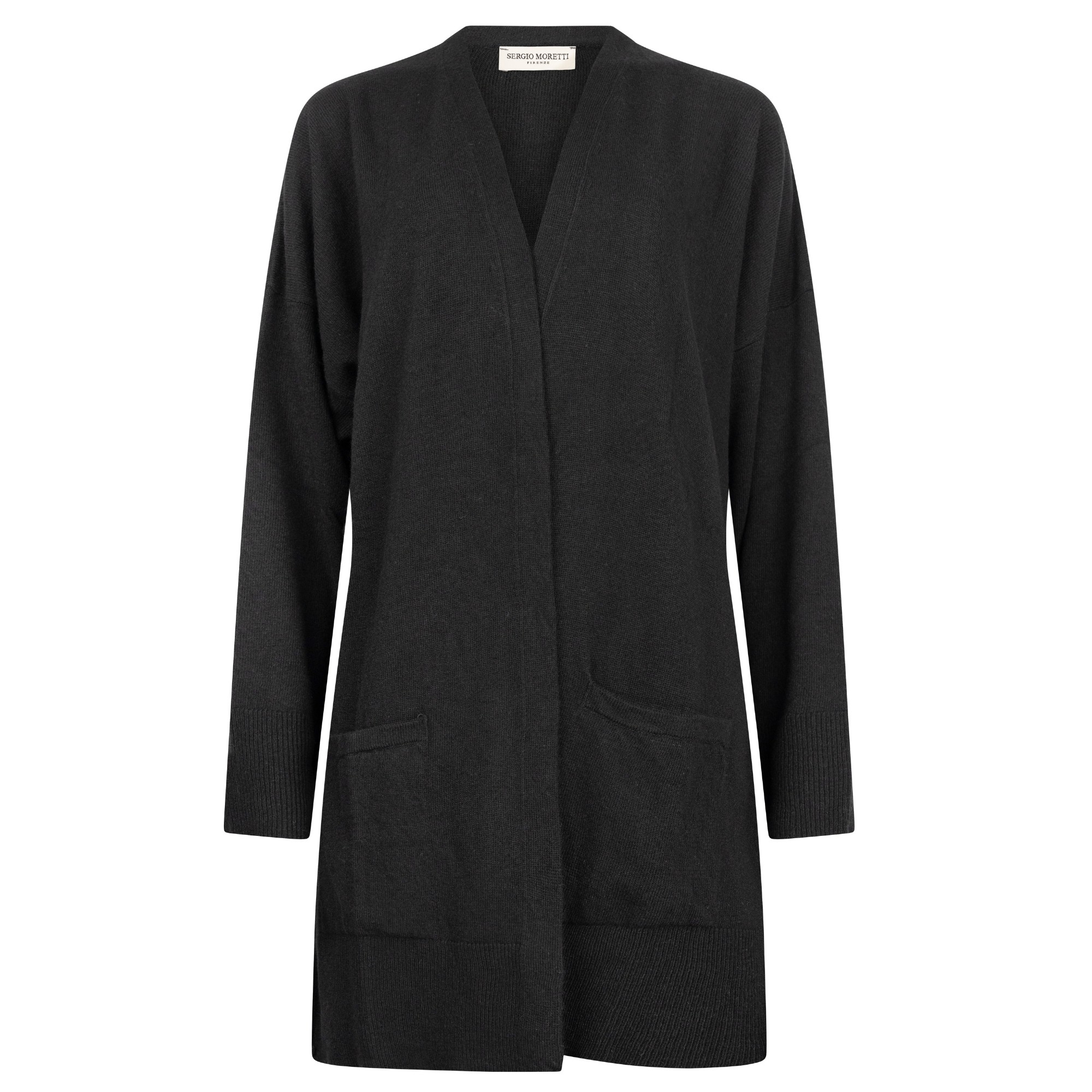 SERGIO MORETTI Kardiganas moterims, Juoda, Cardigans 1