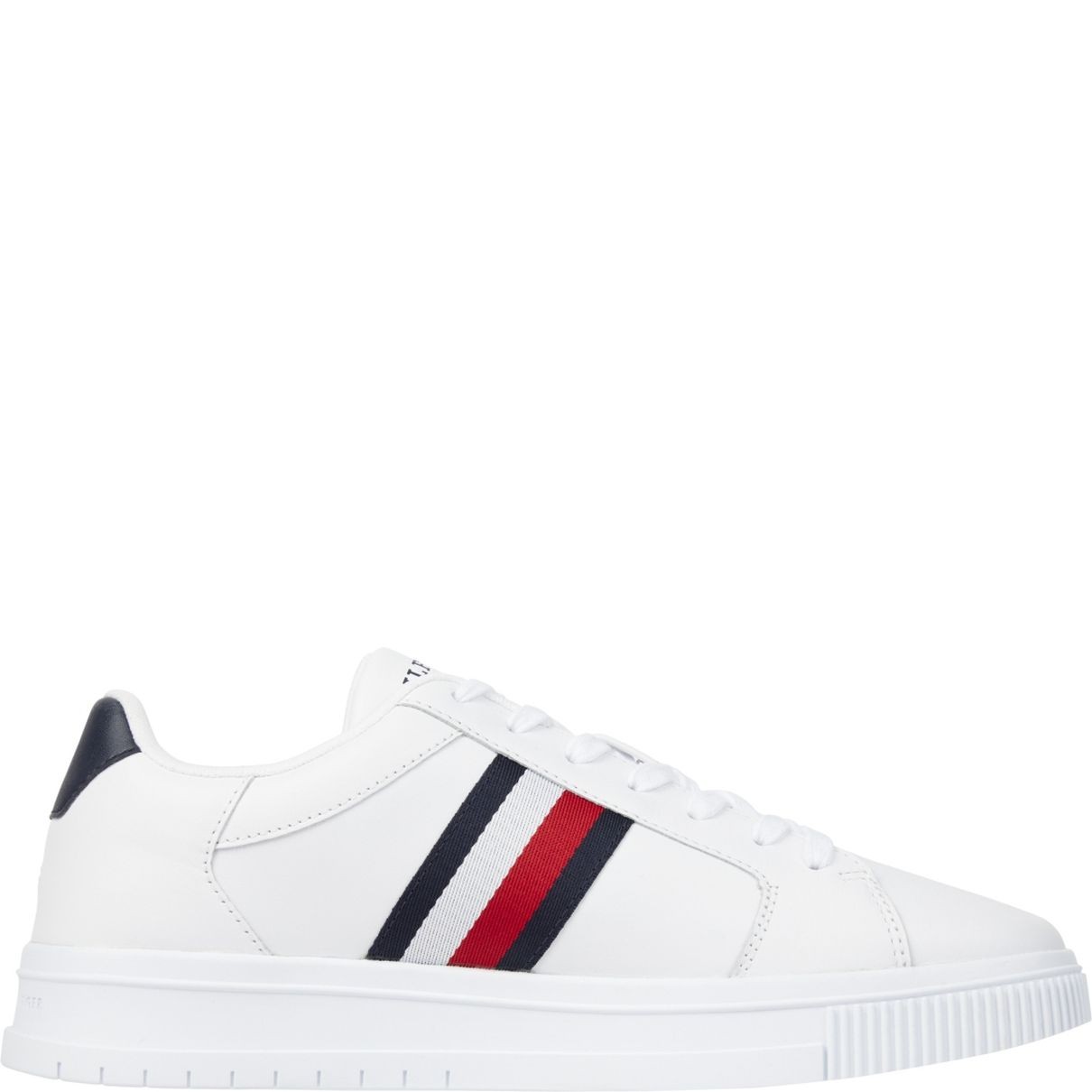 TOMMY HILFIGER Laisvalaikio bateliai vyrams, Balta, Supercup stripes leisure 5