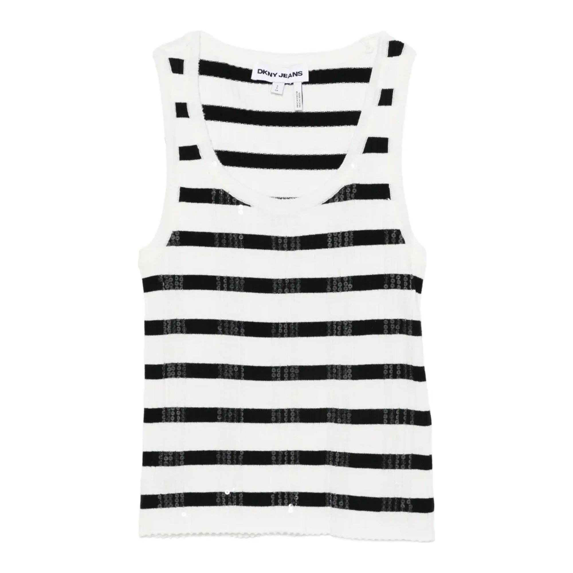 DKNY Marškiniai be rankovių moterims, Marga, Clear sequin tank top 1