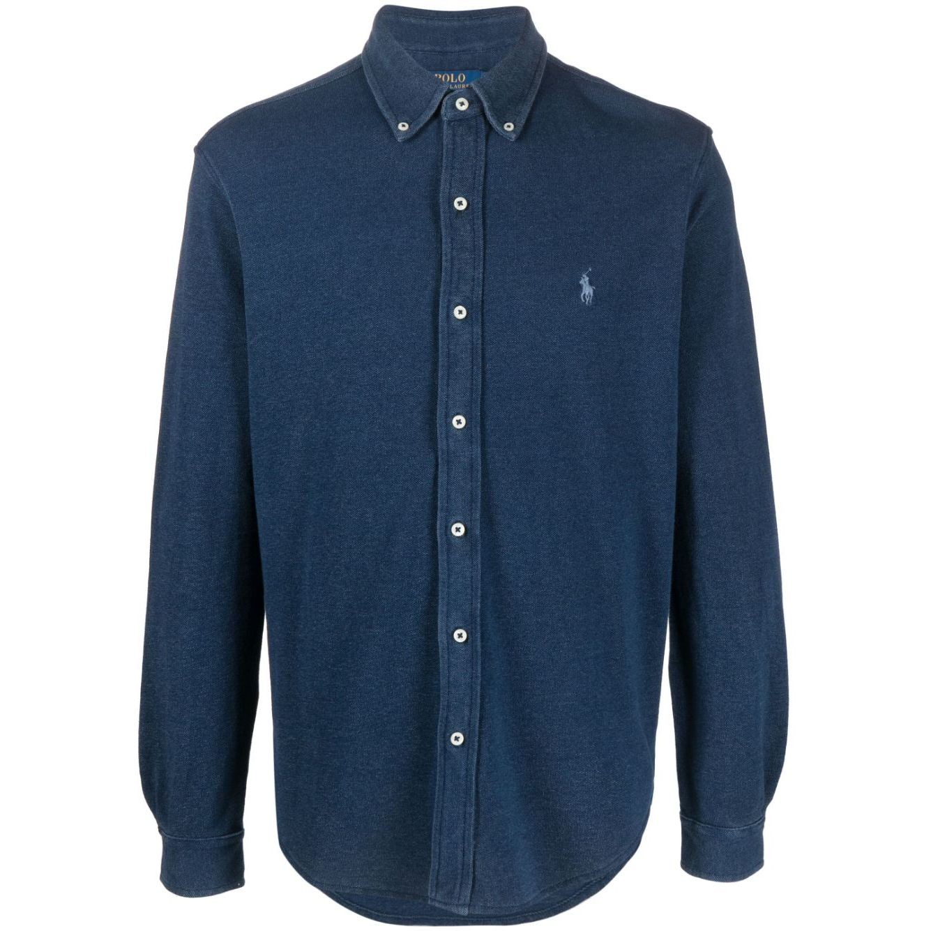 POLO RALPH LAUREN Marškiniai ilgomis rankovėmis vyrams, Mėlyna, Long sleeve knit