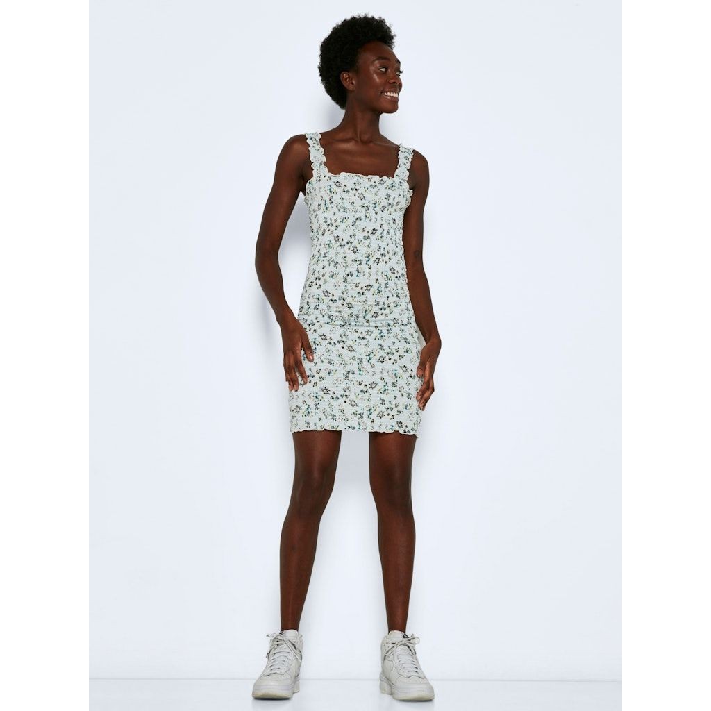 NOISY MAY Mini suknelė moterims, Mėlyna, NMLEA SMOCK STRAP SHO 5