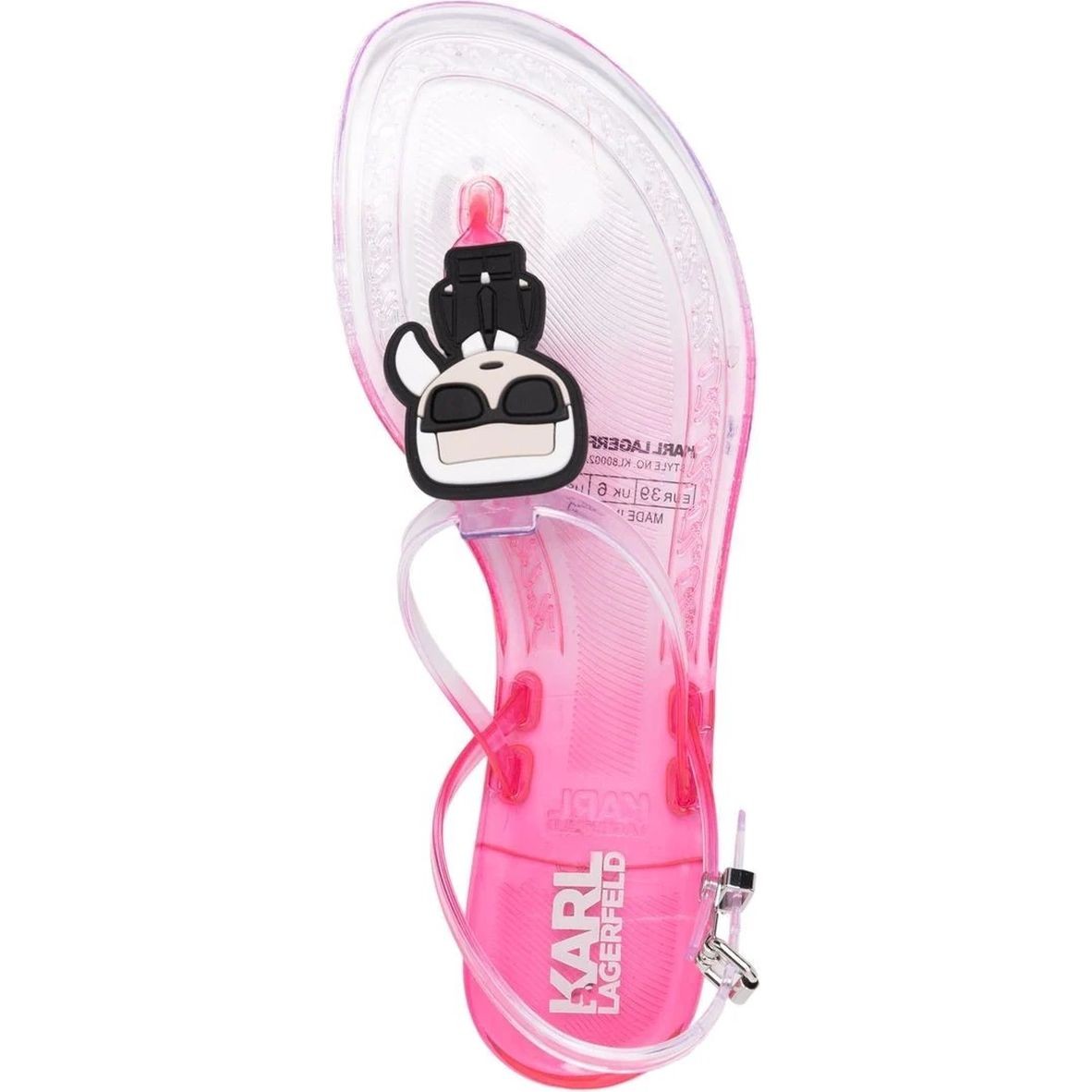 KARL LAGERFELD Basutės moterims, Rožinė, Jelly gradient sandals 4