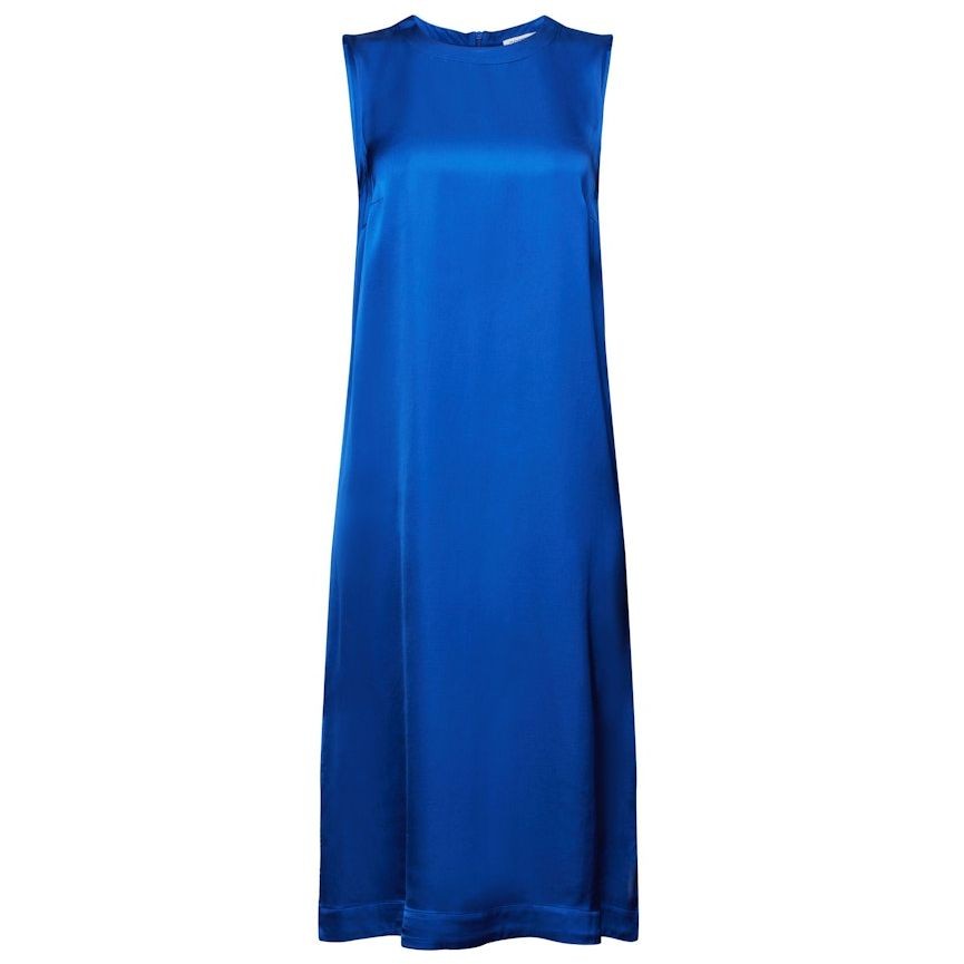 ESPRIT Midi suknelė moterims, Mėlyna, F*SU*saten Midi dress 1