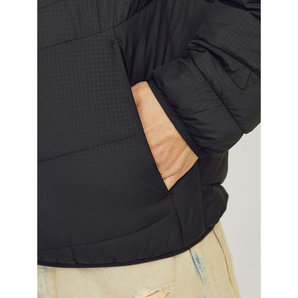 JACK & JONES Lengva striukė vyrams, Juoda, State packable puffer collar 7