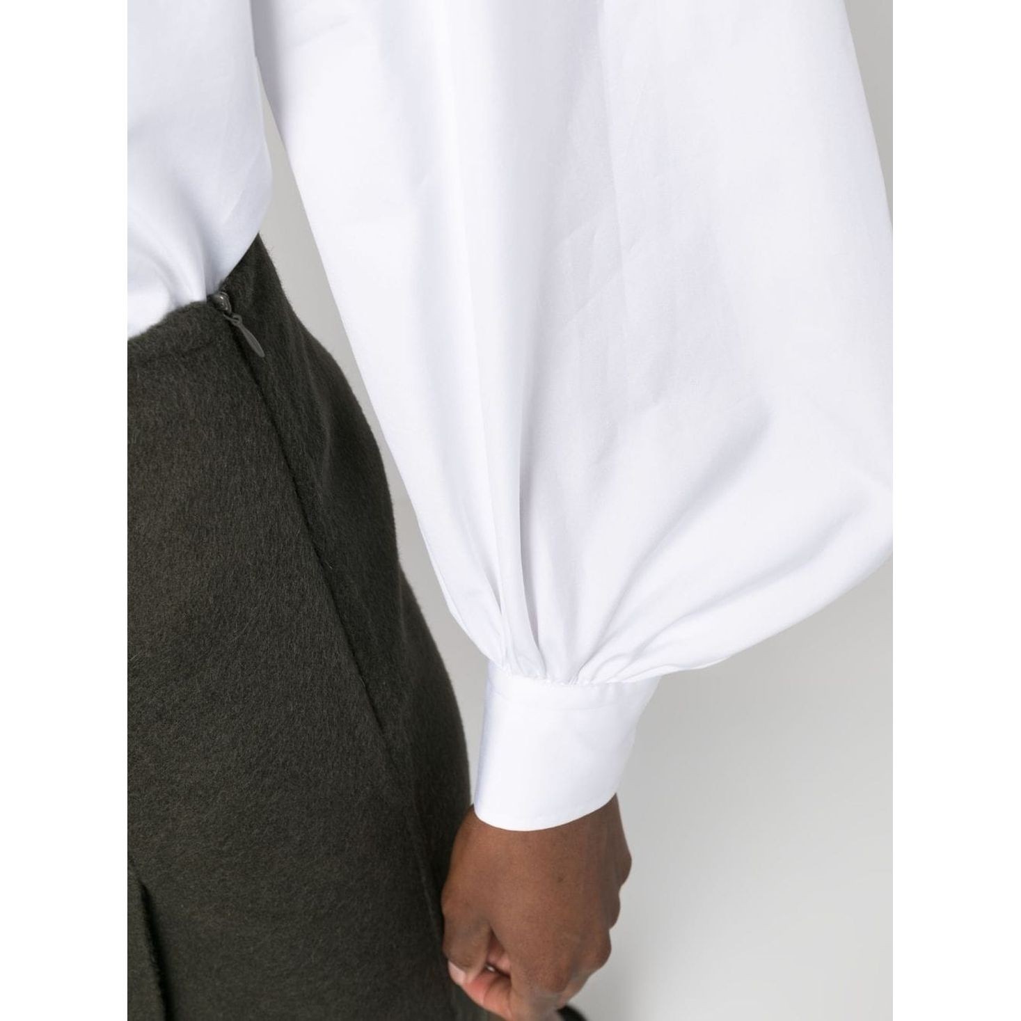 PAROSH Marškiniai ilgomis rankovėmis moterims, Balta, Long sleeve shirt 4