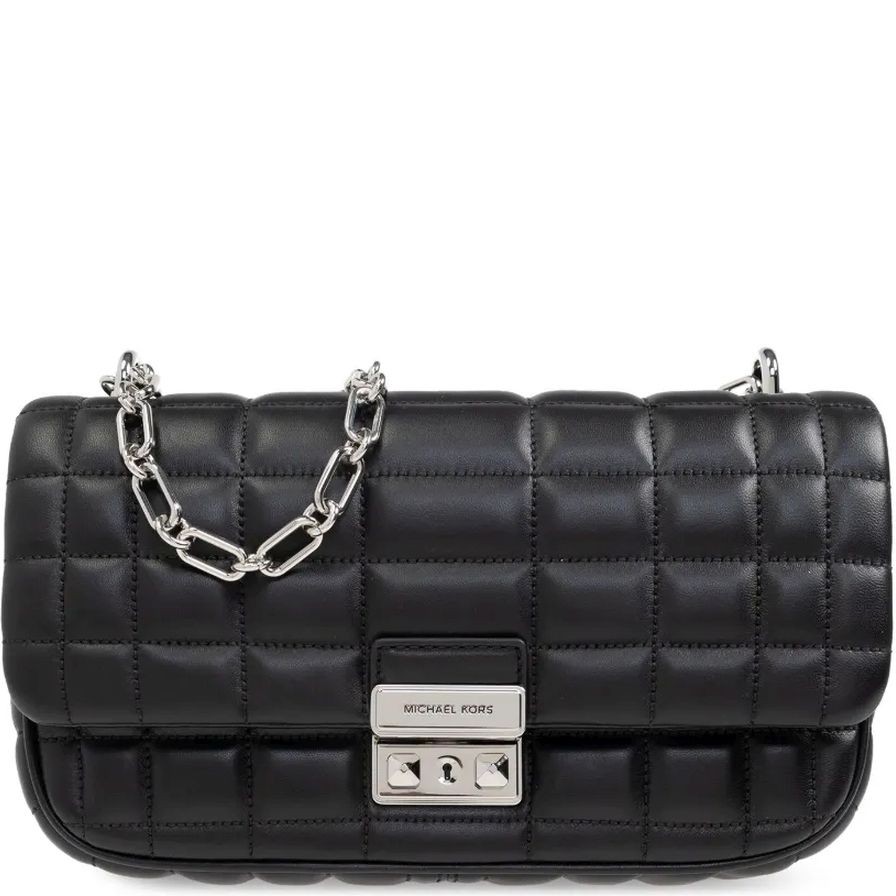 MICHAEL KORS Rankinė per petį moterims, Juoda, Lg conv chain shldr 1