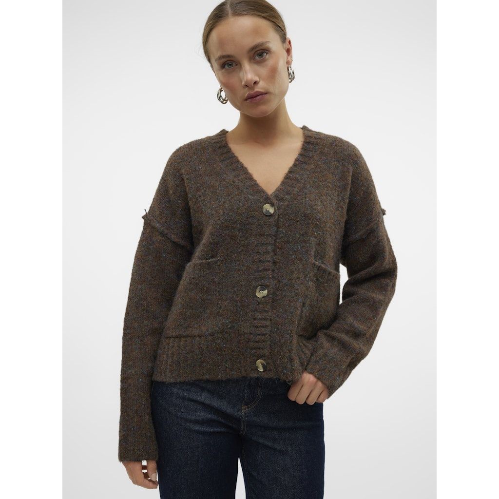 VERO MODA Kardiganas moterims, Ruda, Ingrid v-neck cardigan 6