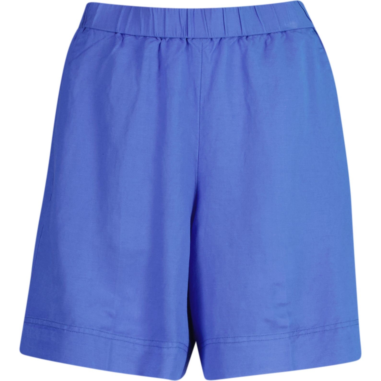 GANT Šortai moterims, Mėlyna, Rel linen blend shorts 1
