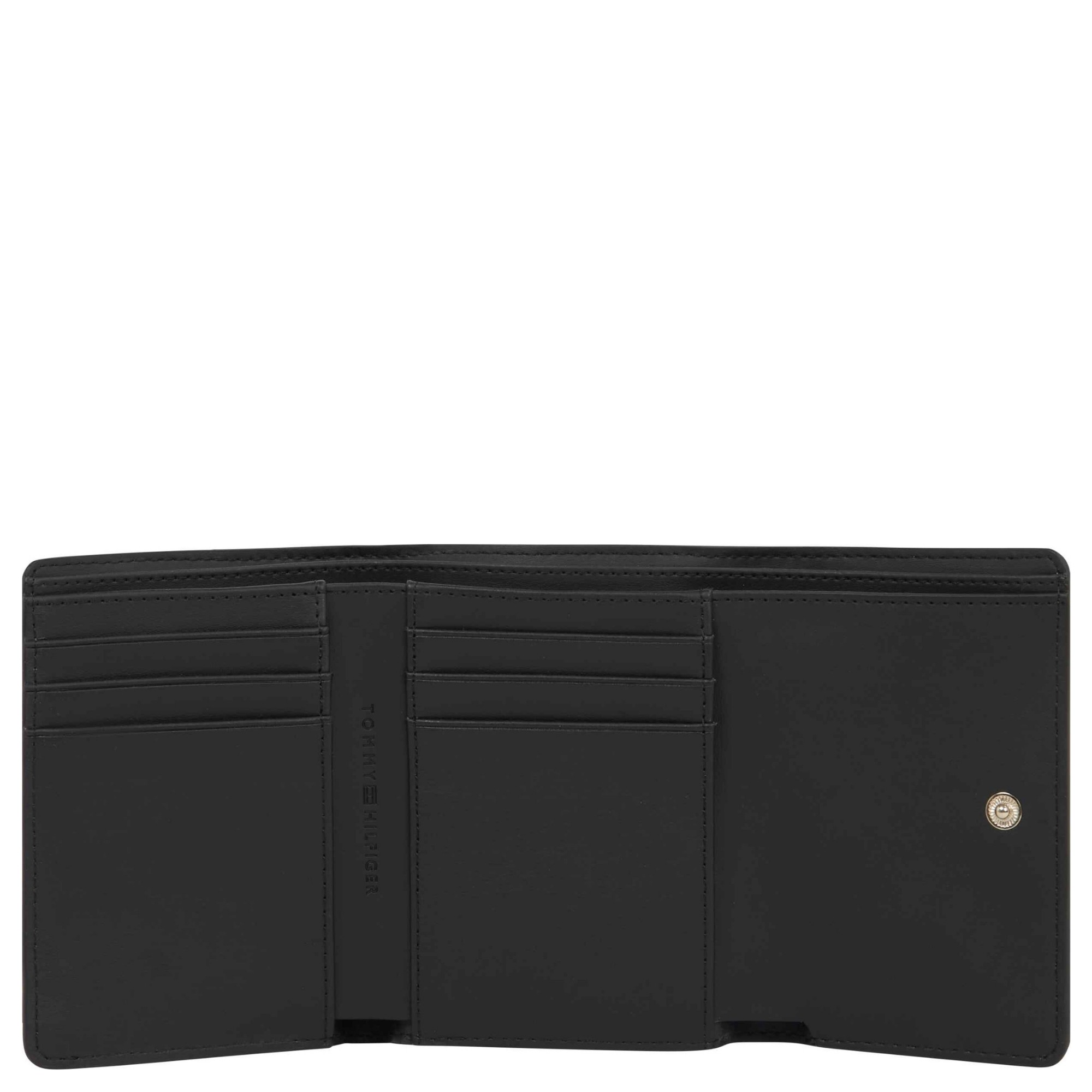 TOMMY HILFIGER Piniginė moterims, Juoda, TH icon trifold 4