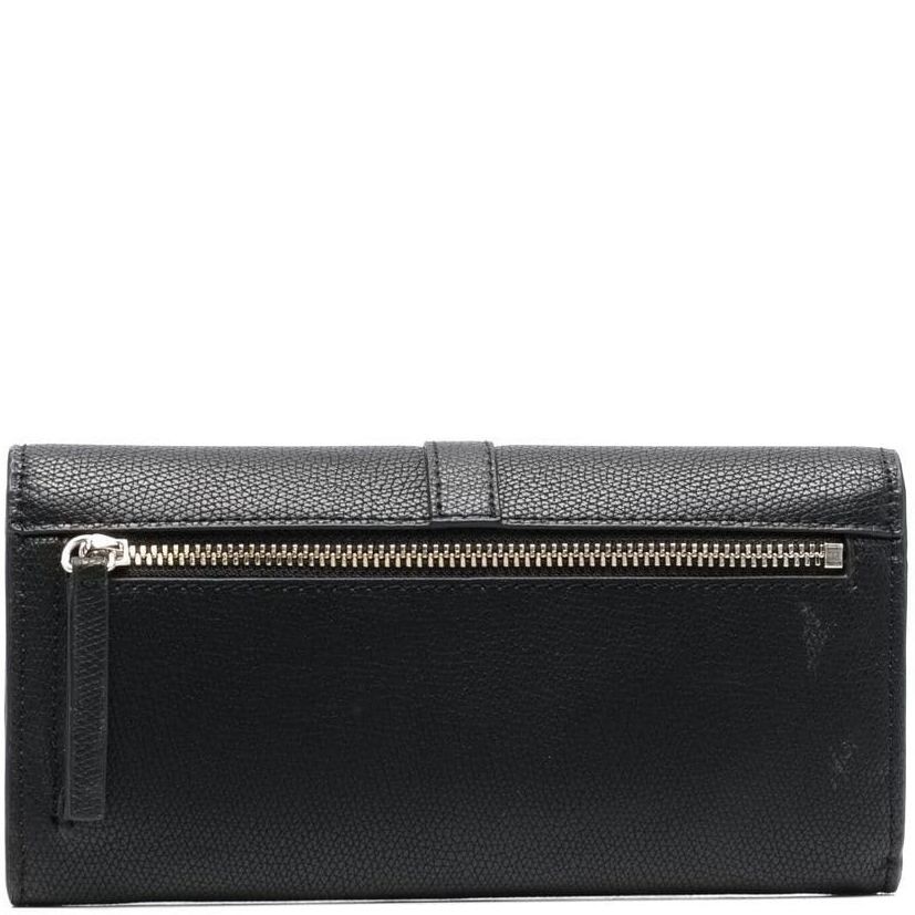 TOMMY HILFIGER Piniginė moterims, Juoda, TH PLUSH LRG FLAP WALLET 2