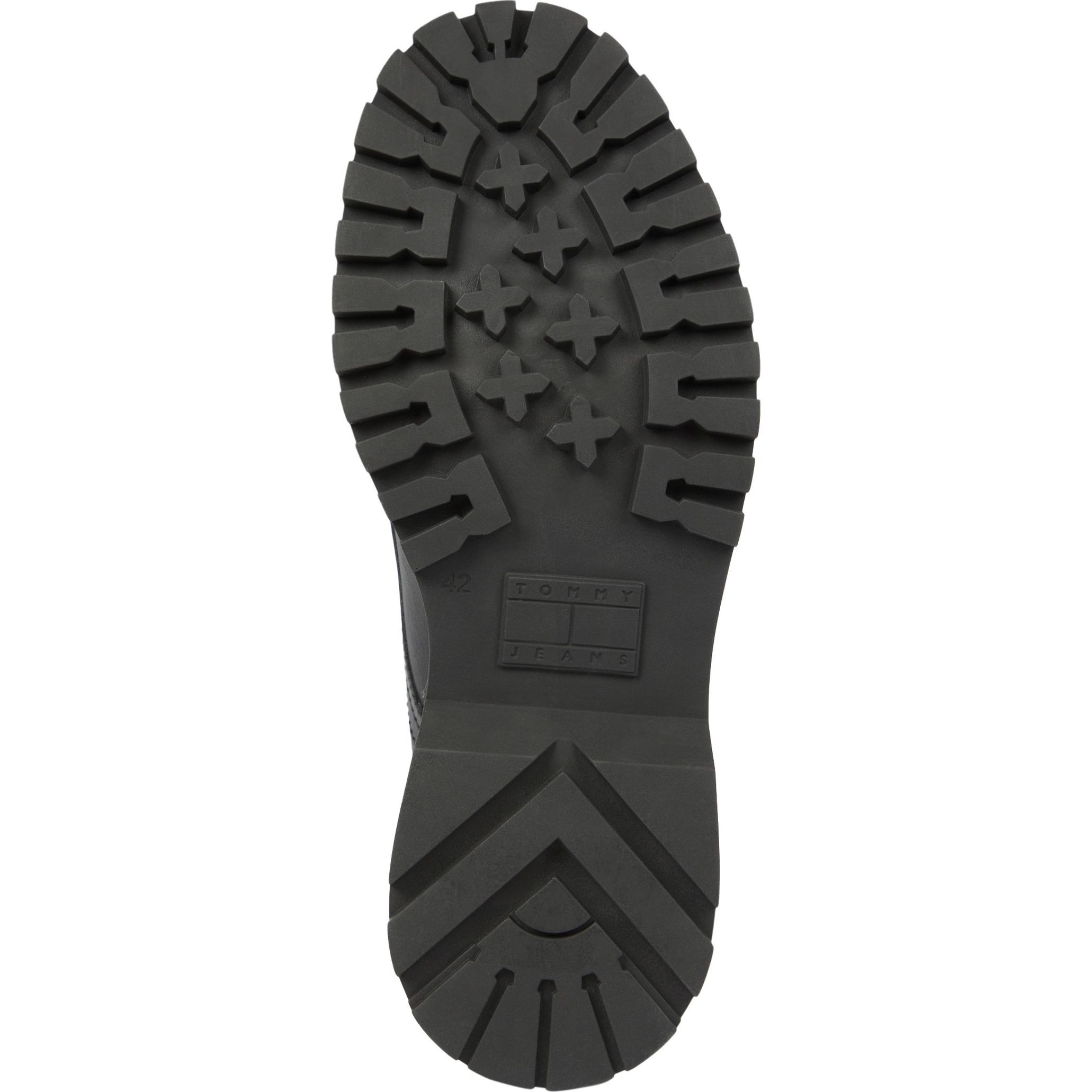 TOMMY JEANS Aulinukai vyrams, Juoda, Lace up mid boot smooth 6