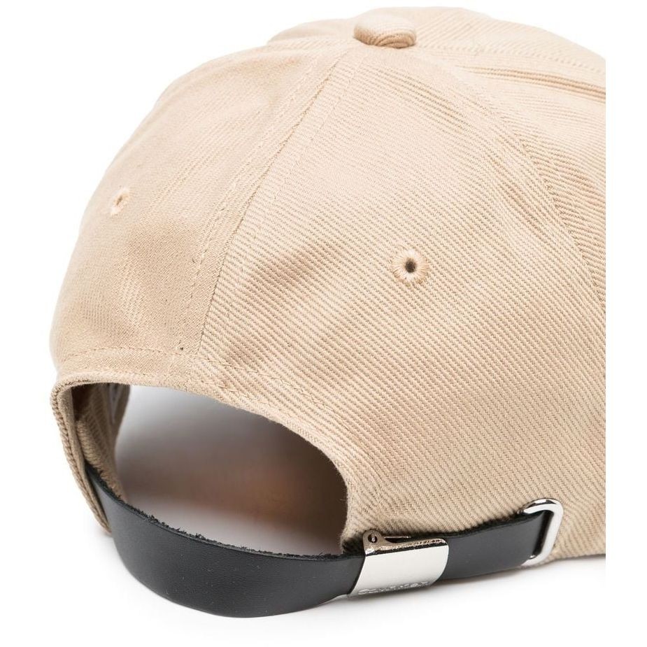 CALVIN KLEIN Kepurė vyrams, Smėlio, PYRAMID PLAQUE BB CAP 2