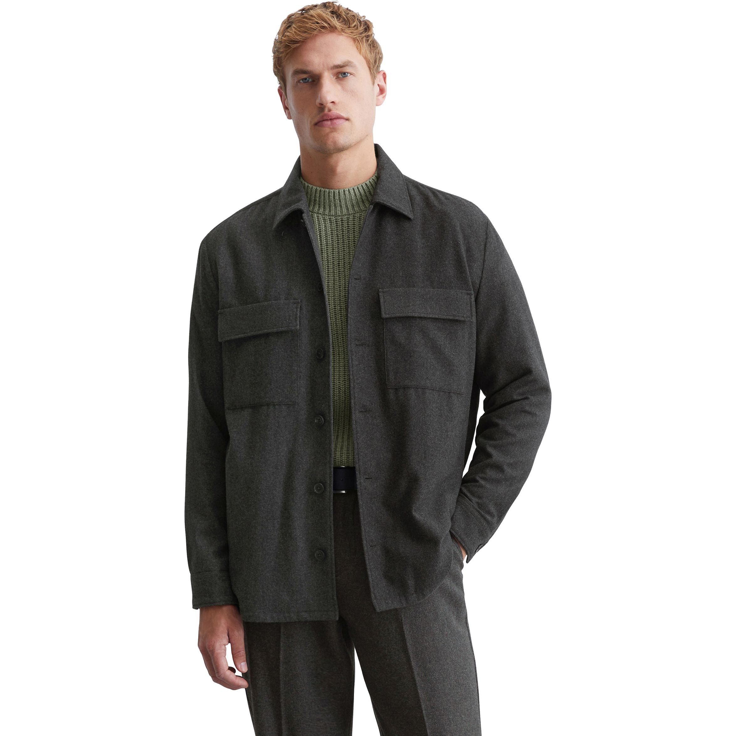 MARC O'POLO Marškiniai ilgomis rankovėmis vyrams, Pilka, Shirts lon 429019474138 2