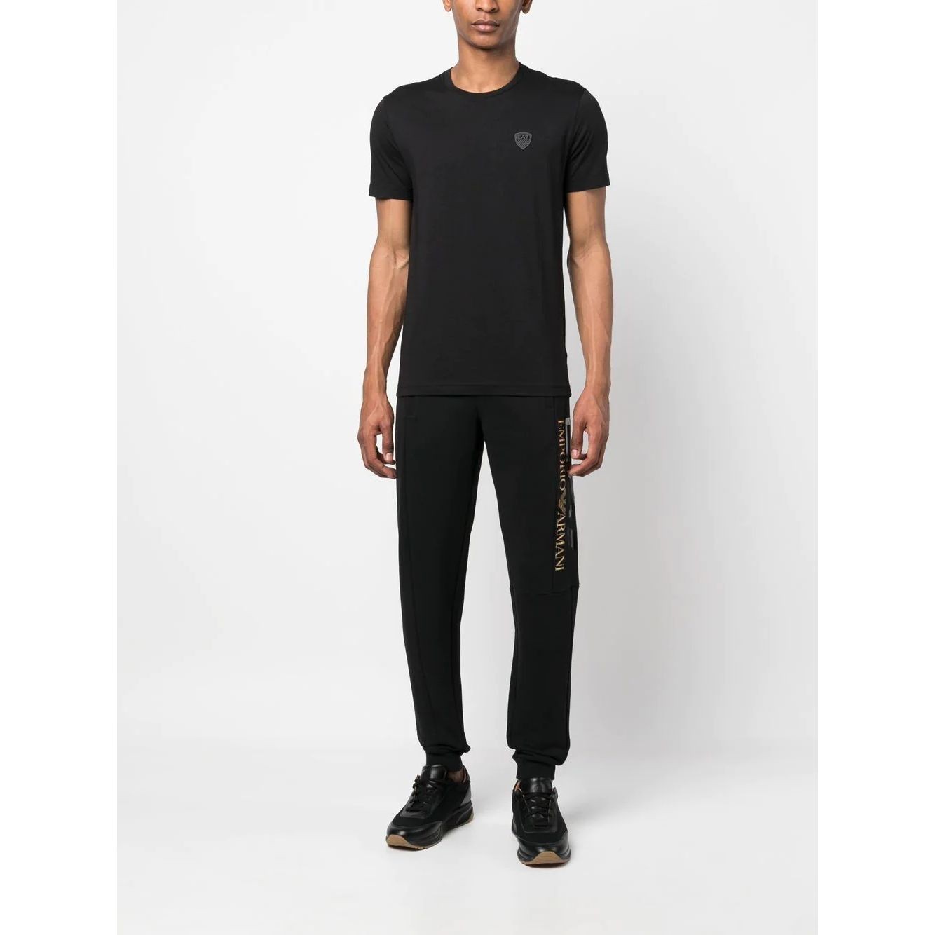 EA7 Marškinėliai trump. rankovėmis vyrams, Juoda, T-shirt 3