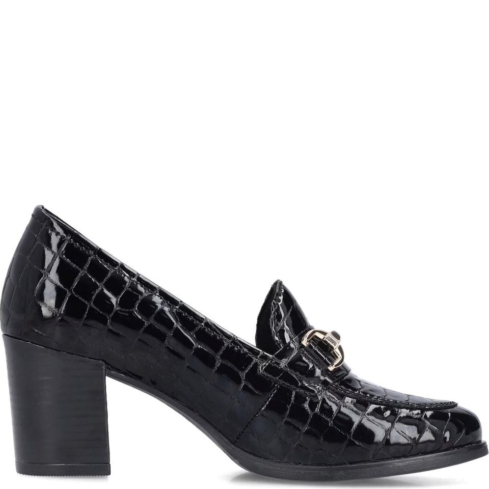 RIEKER Loaferiai moterims, Juoda, Ladies shoes 3