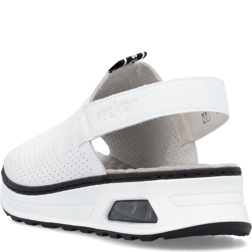 RIEKER Basutės moterims, Balta, Sandals 4