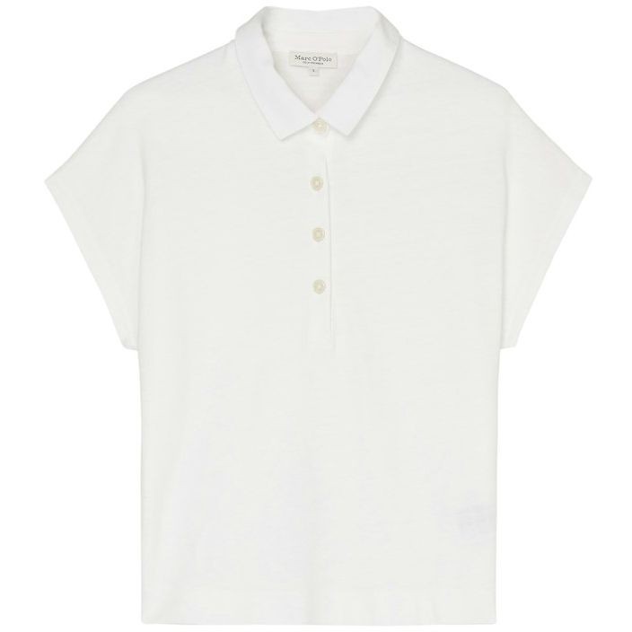 MARC O'POLO Polo marškiniai trumpos rank. moterims, Balta