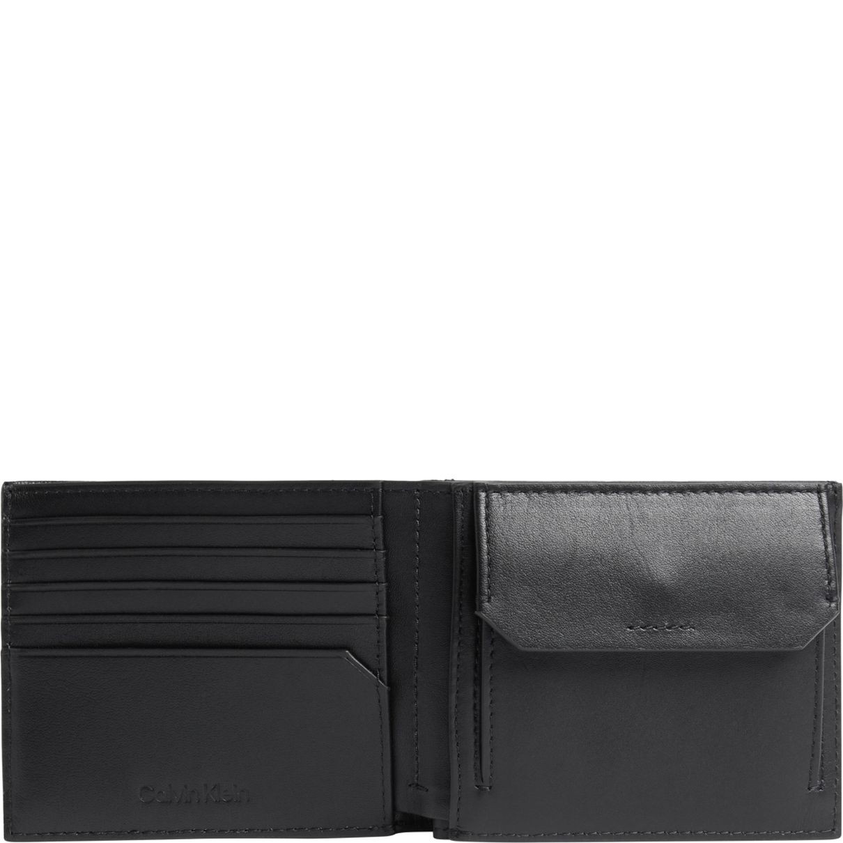 CALVIN KLEIN Piniginė vyrams, Juoda, Diagonal 5cc coin wallets 2