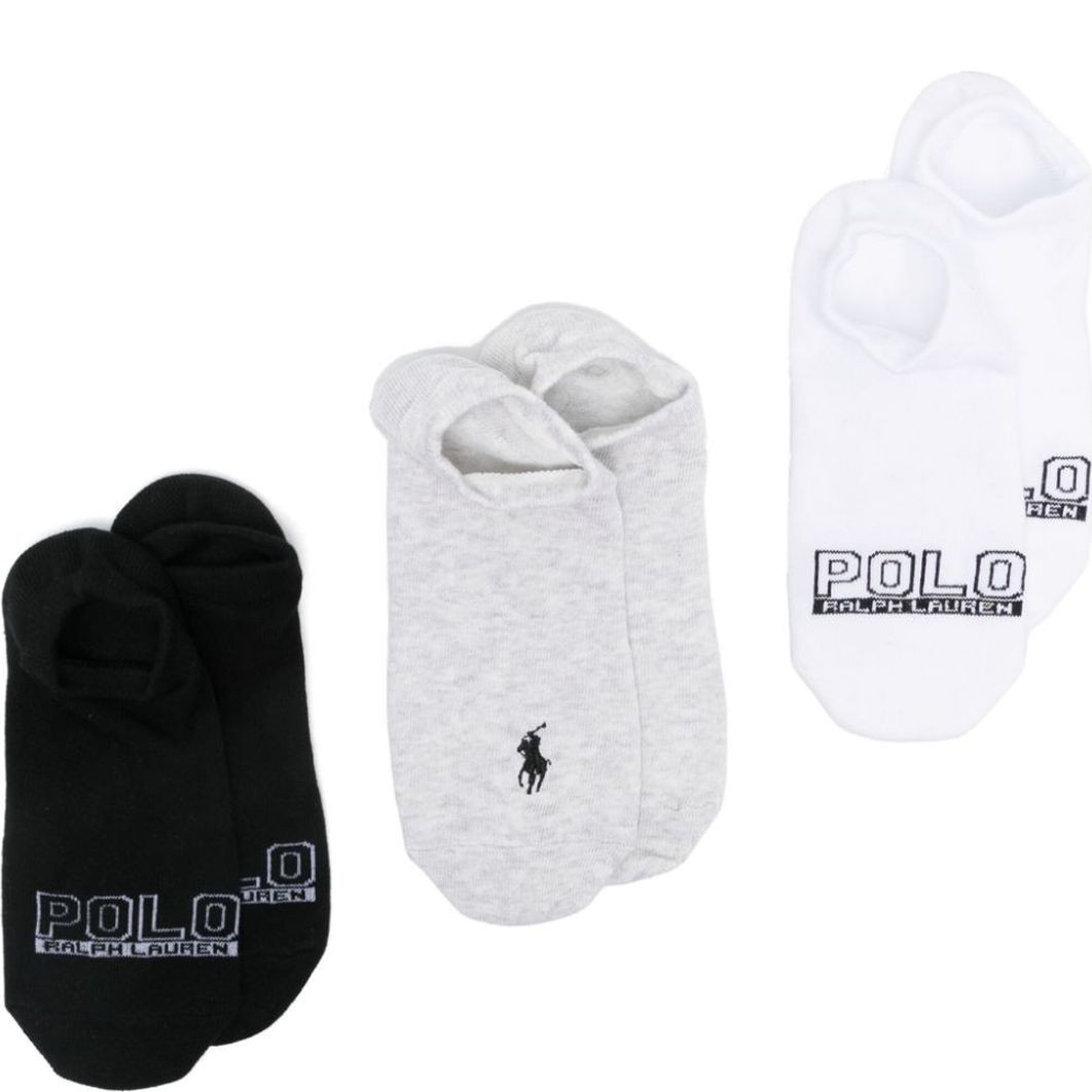 POLO RALPH LAUREN Kojinės moterims, Marga, Socks ankle 3 pack 1