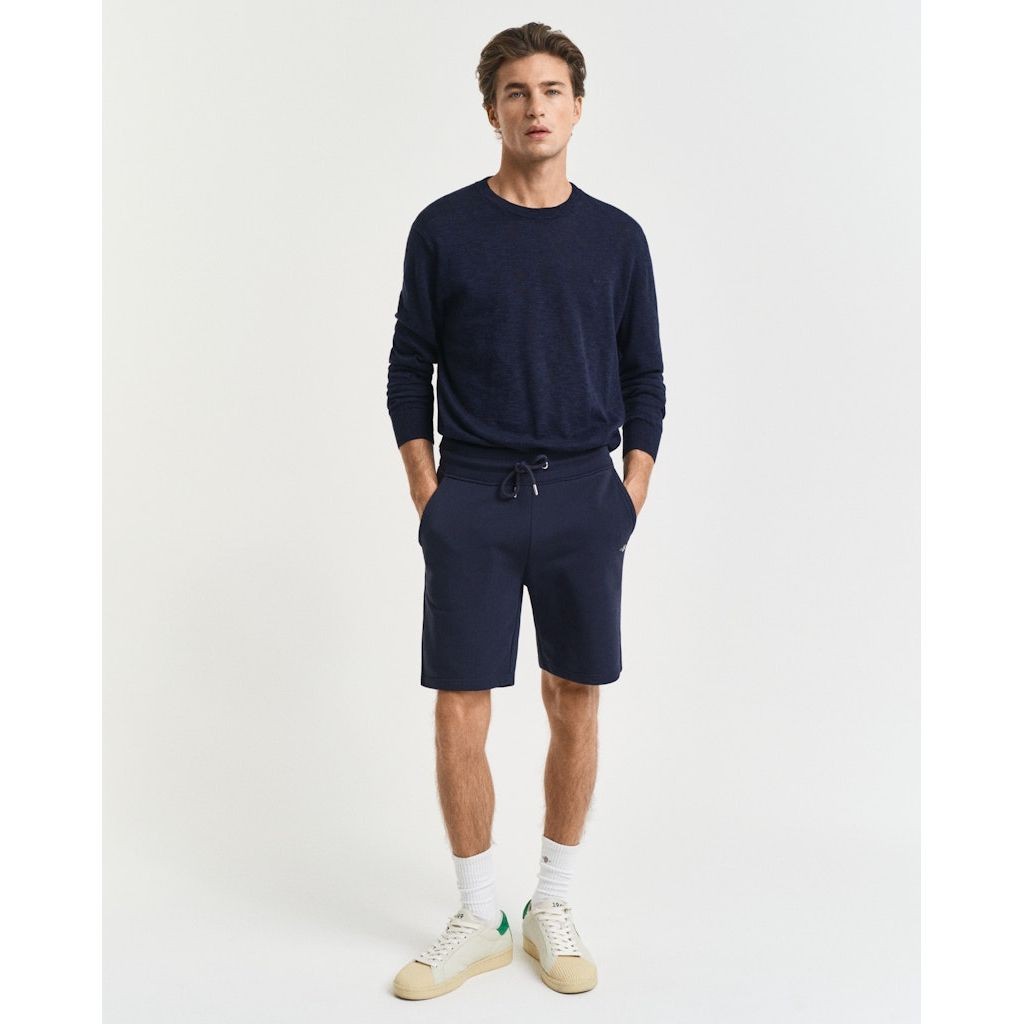 GANT Šortai vyrams, Mėlyna, REG SHIELD SWEAT SHORTS 2