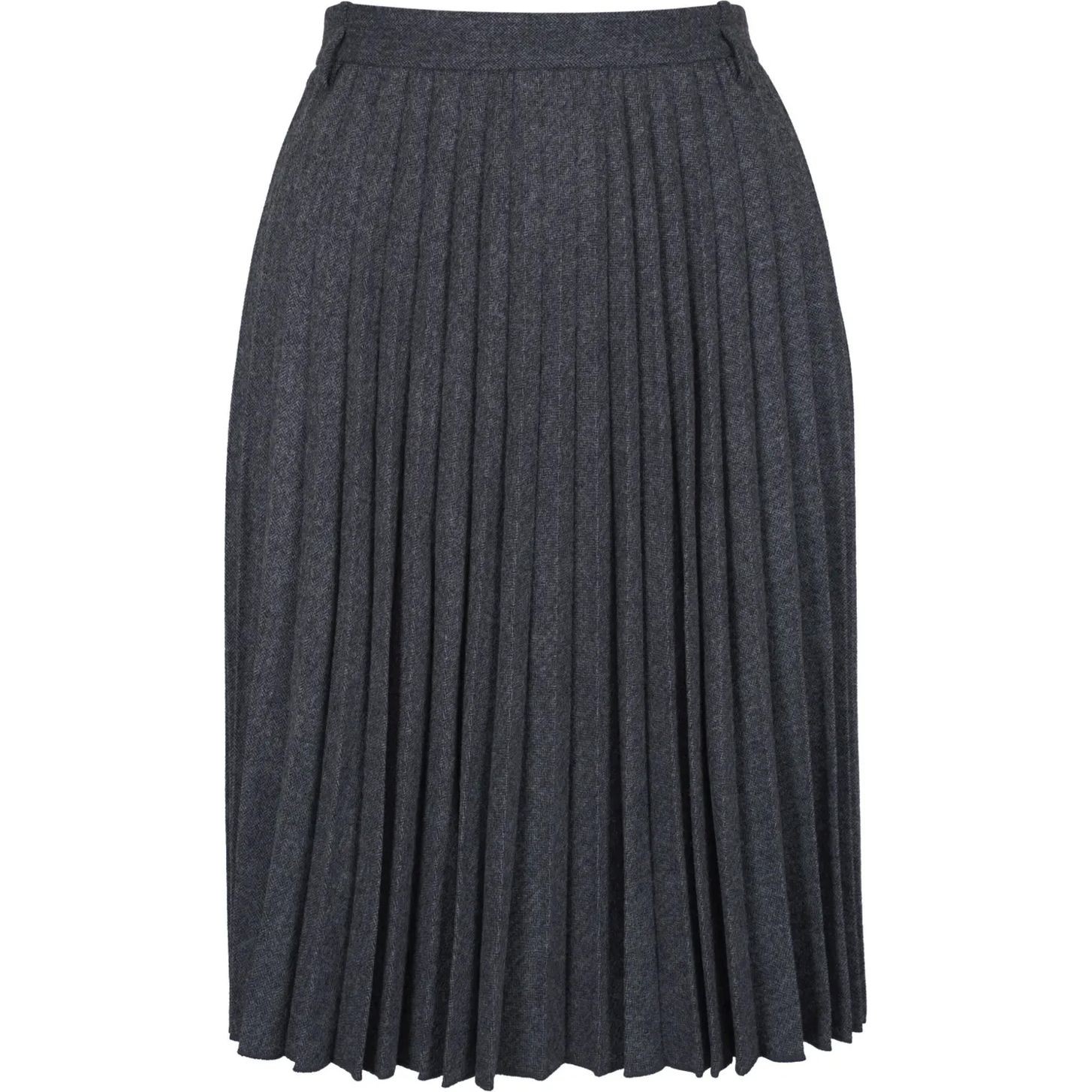 VINCE Midi sijonas moterims, Pilka, Herringbone midi skirt 1